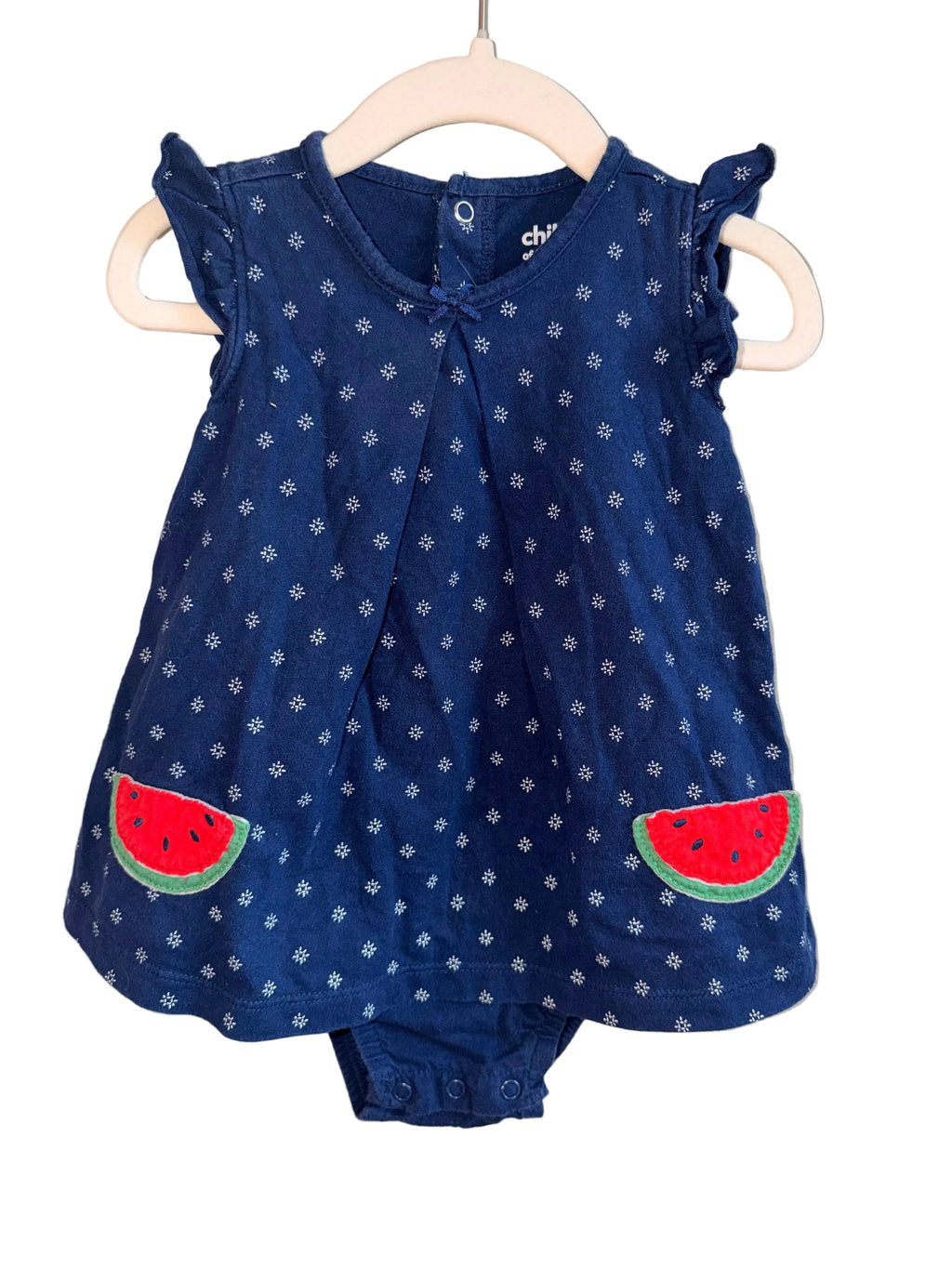 Child of Mine by Carter’s Watermelon Bubble Romper Dress – 18 Months