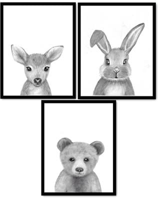 Woodland Nursery Prints