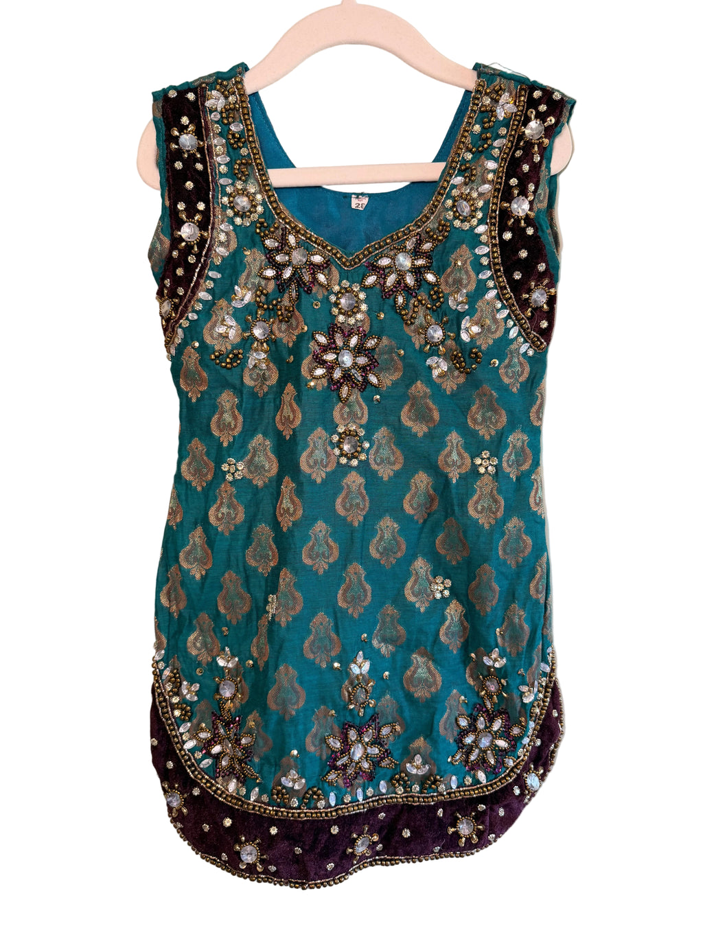 Embellished Traditional Dress Tunic – Approx. Size 2-3T