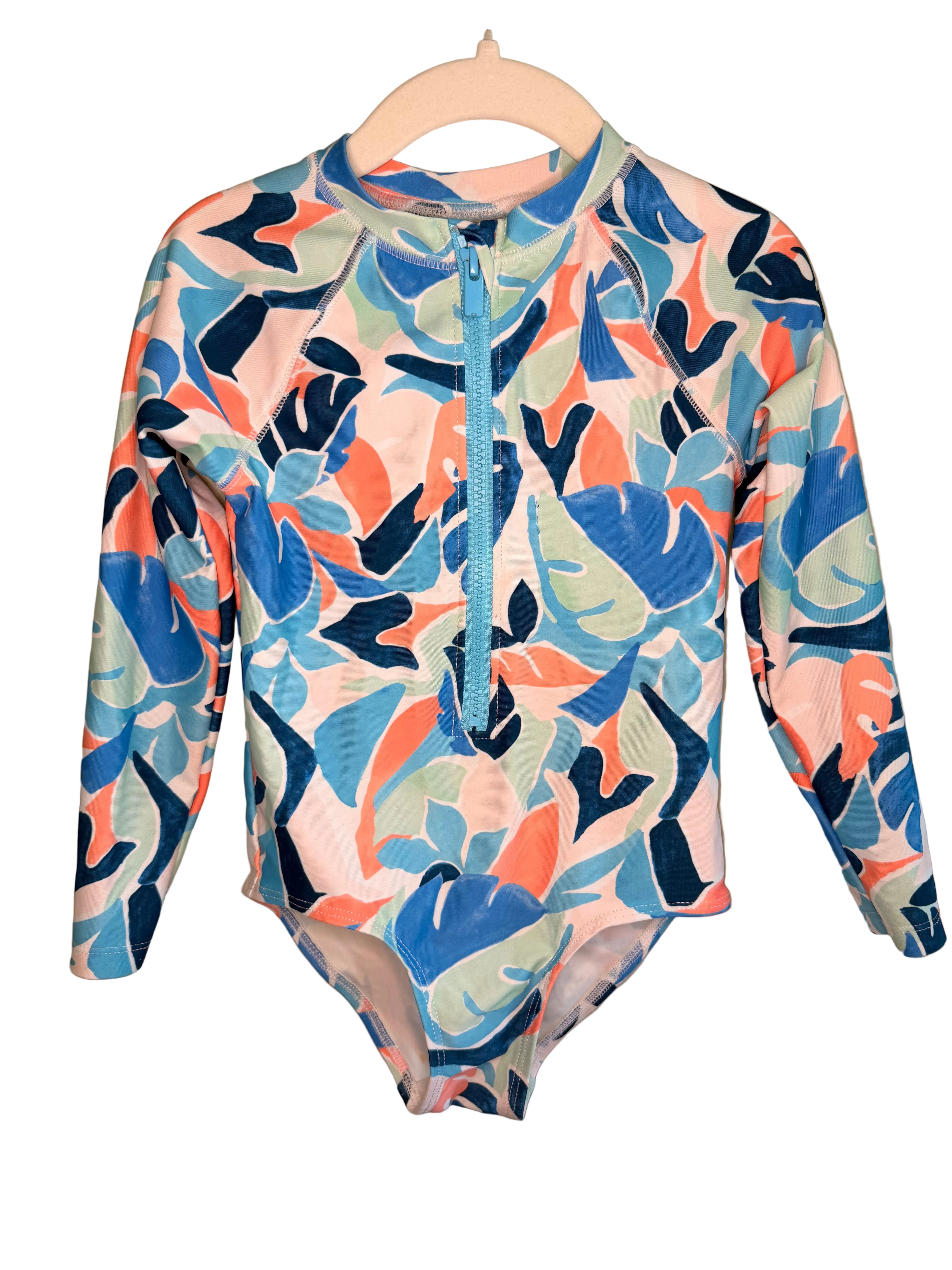 Old Navy – Tropical Print Rash Guard Swimsuit – 3T