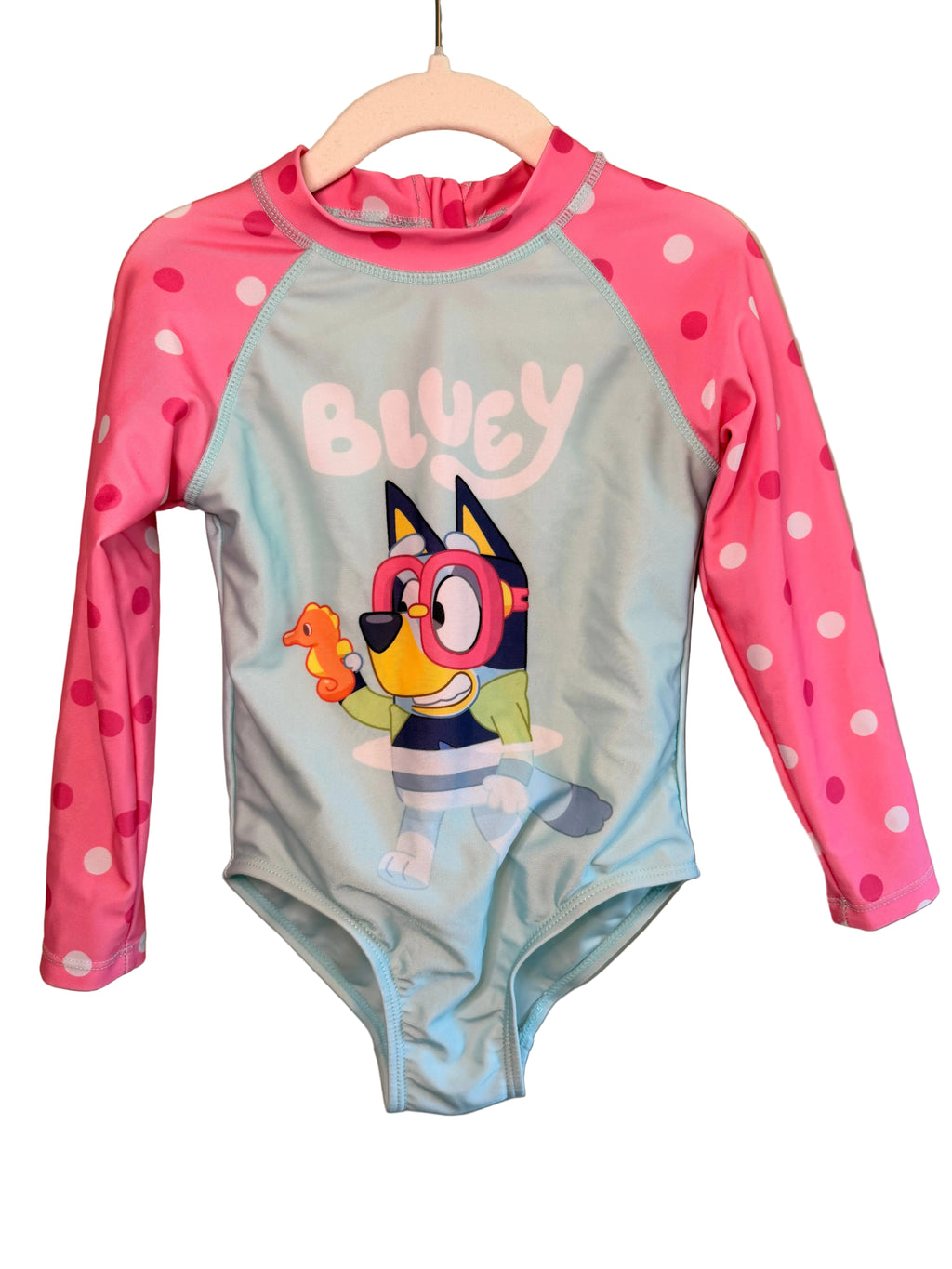 Bluey – Long Sleeve One-Piece Swimsuit – Size 4