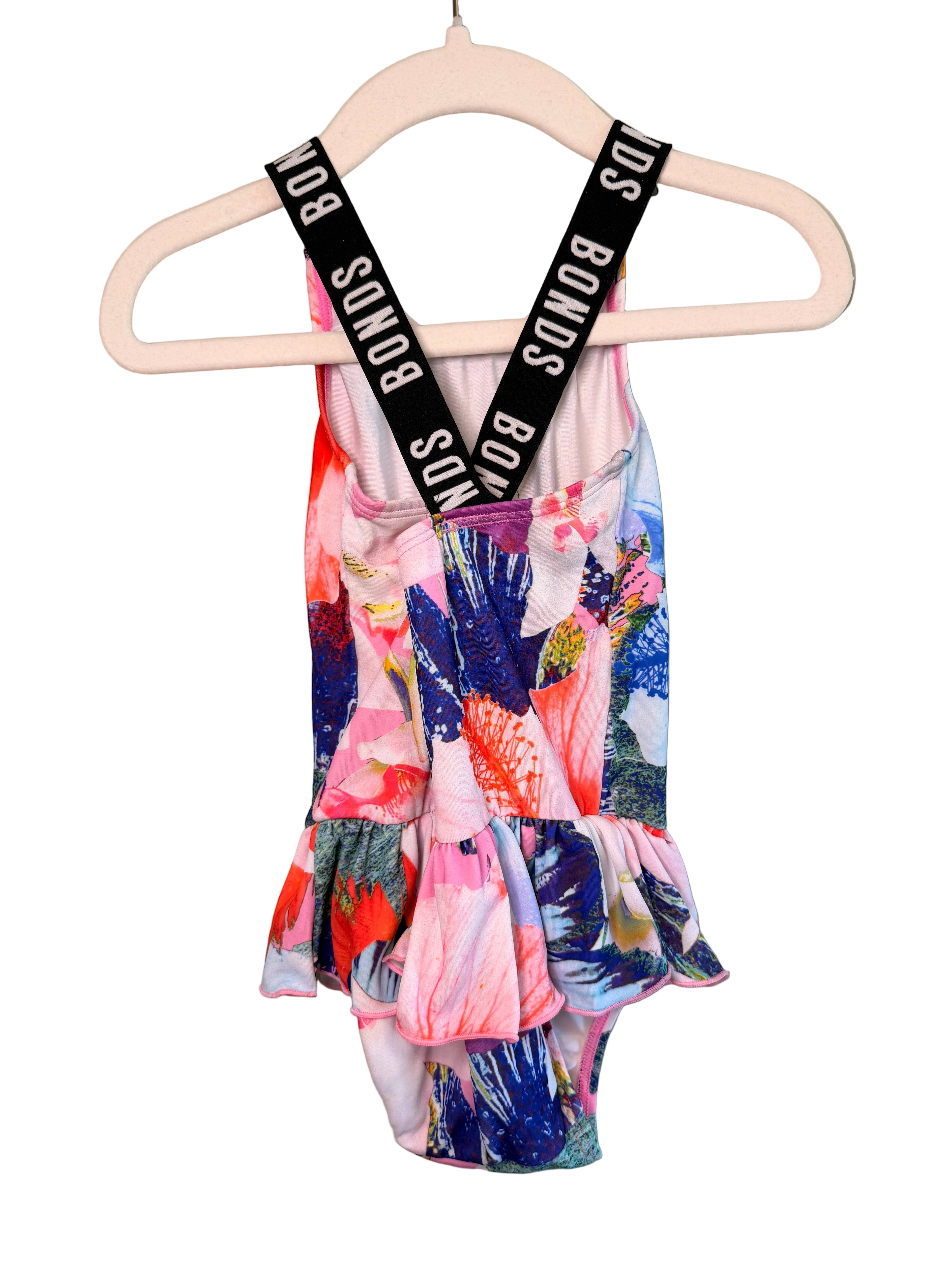 Bonds – Floral Ruffle Swimsuit – 6-12M