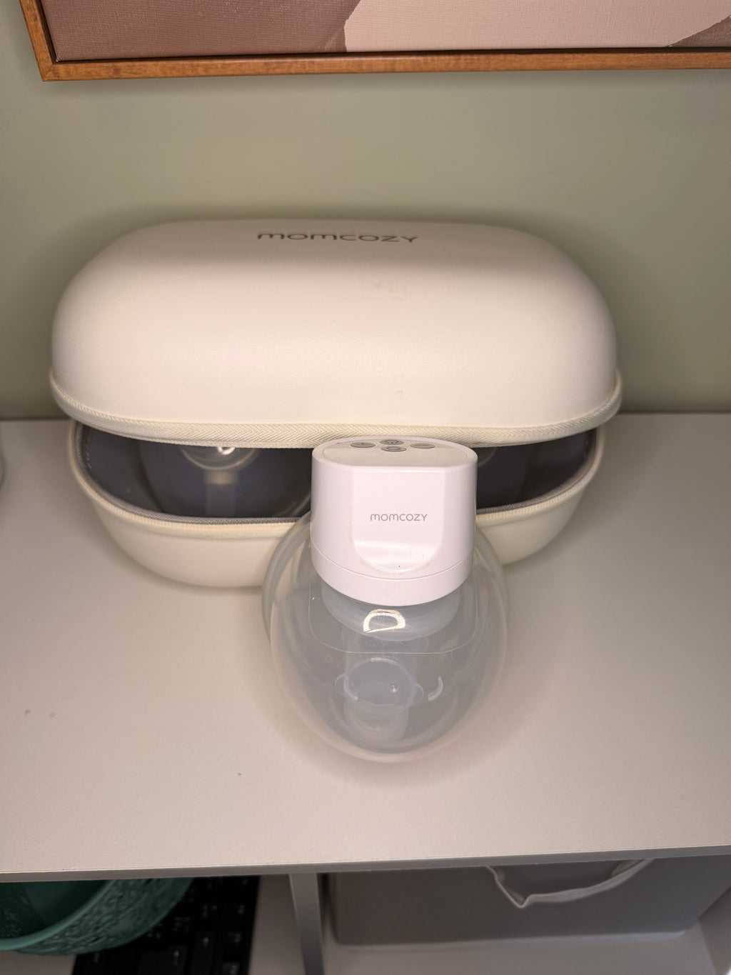 Momcozy Wearable Breast Pump Set + Travel Case