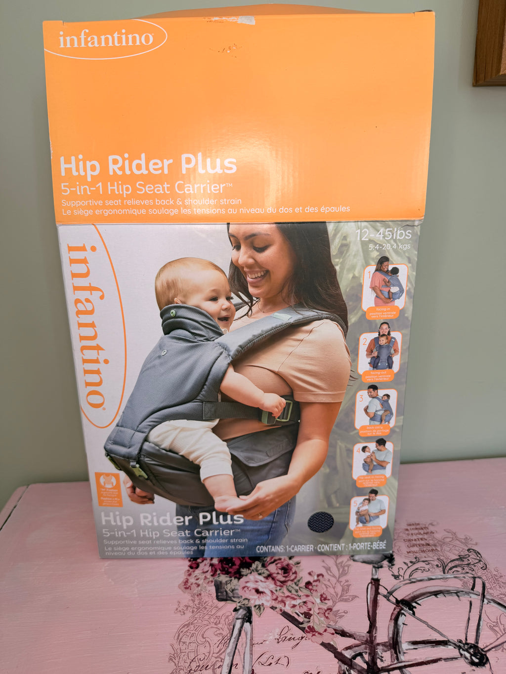 Infantino Hip Rider Plus 5-in-1 Hip Seat Carrier