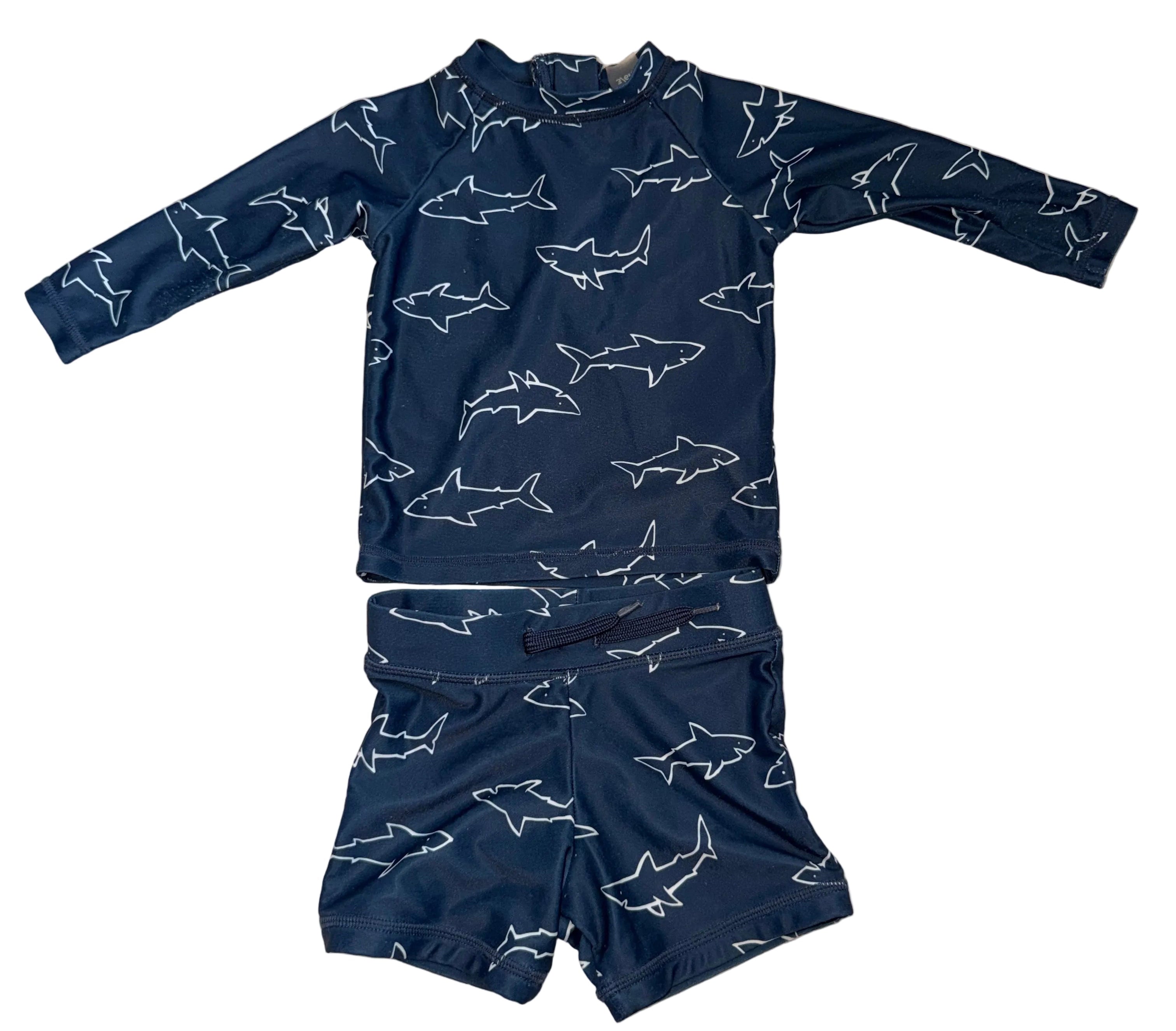 PL Swim 2-Piece Shark Swim Set – 3-6 Months