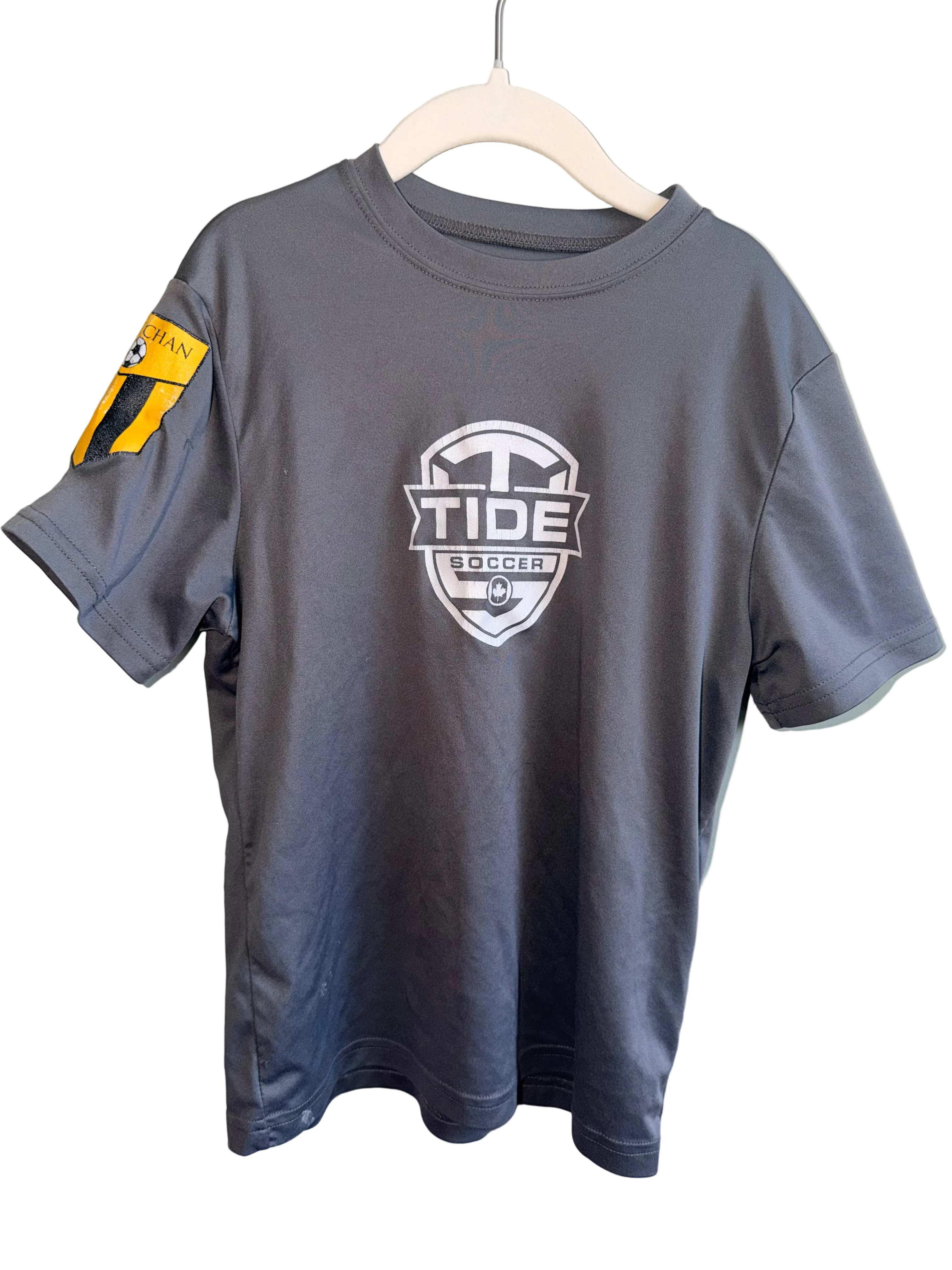 Tide Soccer Performance T-Shirt – Grey – Size 6–7