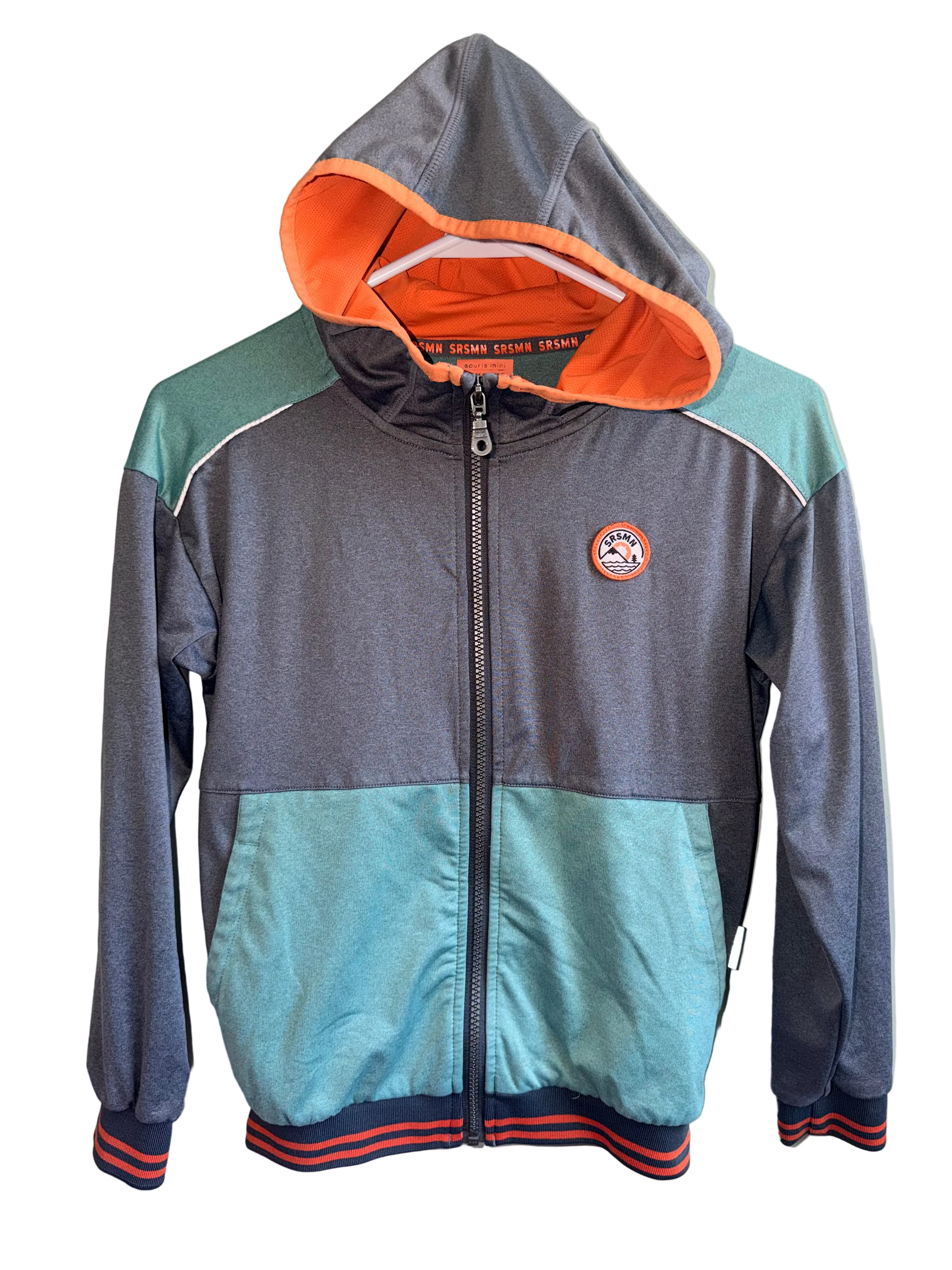 Souris Mini Colour Block Zip Hoodie – Size 8