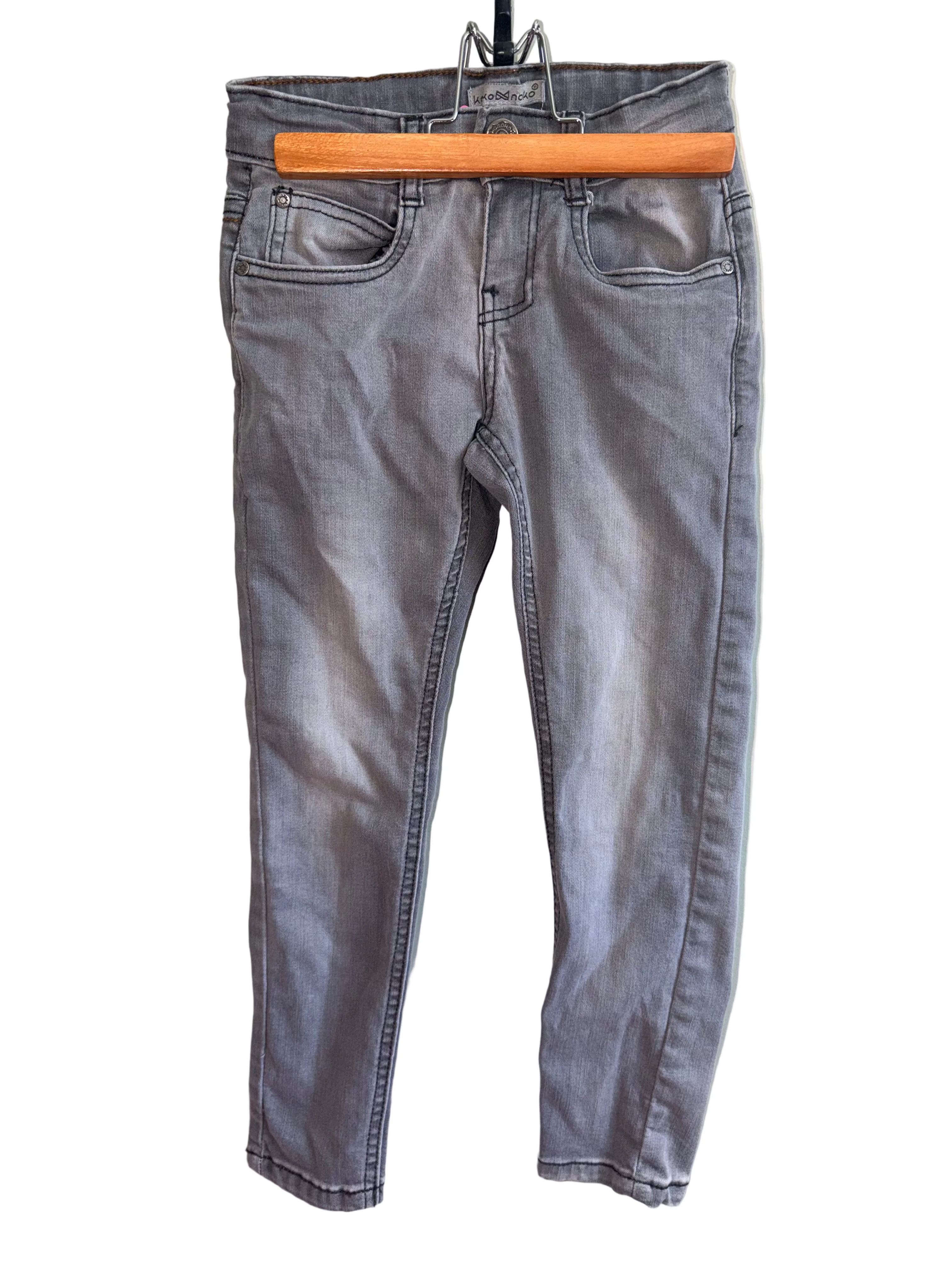 Koko Noko Grey Skinny Jeans – Size 110/116 (Approx. 5–6 Years)