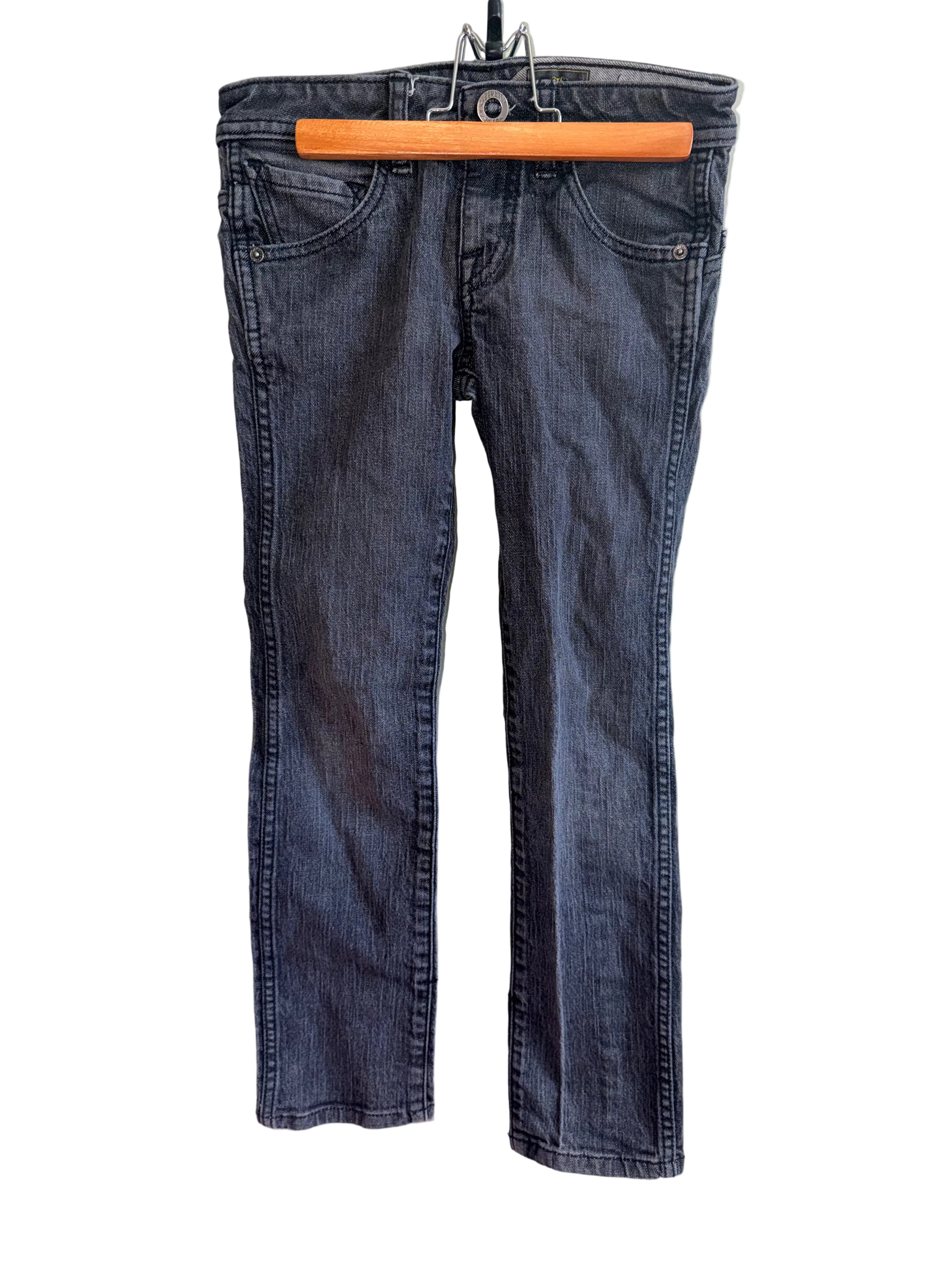 Black Wash Skinny Jeans – Size 24 (Approx. 7–8 Years)