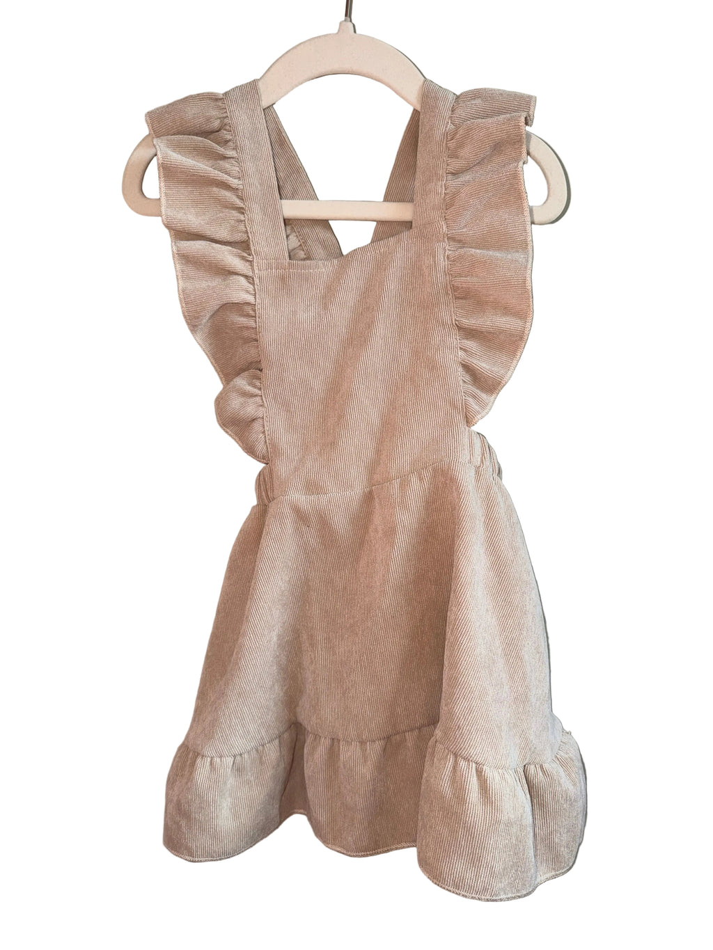 Ruffle Corduroy Pinafore Dress – 18–24 Months