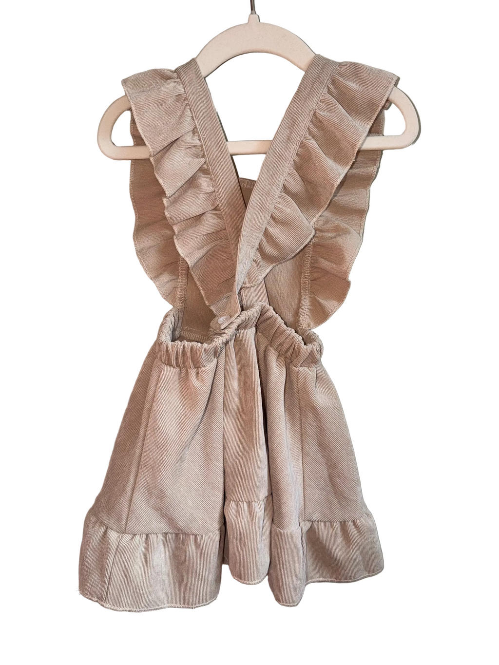 Ruffle Corduroy Pinafore Dress – 18–24 Months