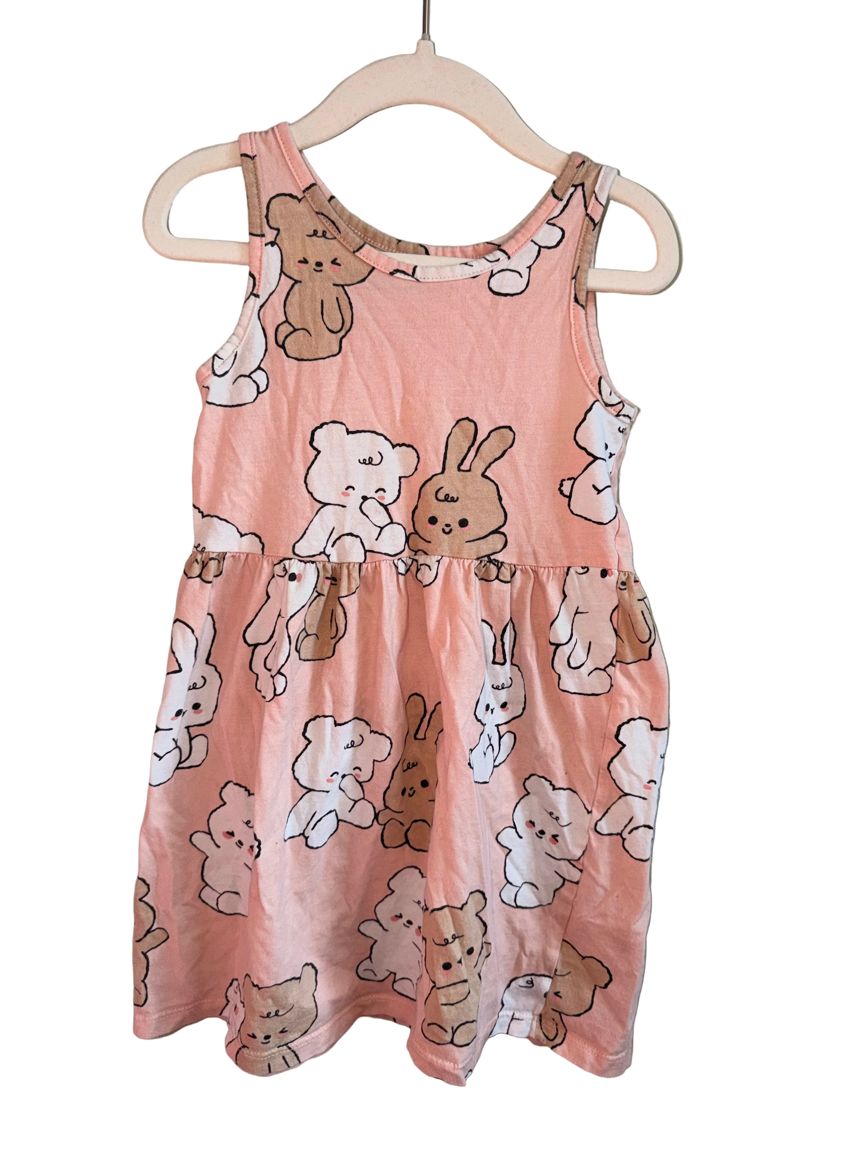 H&M Bunny & Teddy Dress – Size 5-6Y