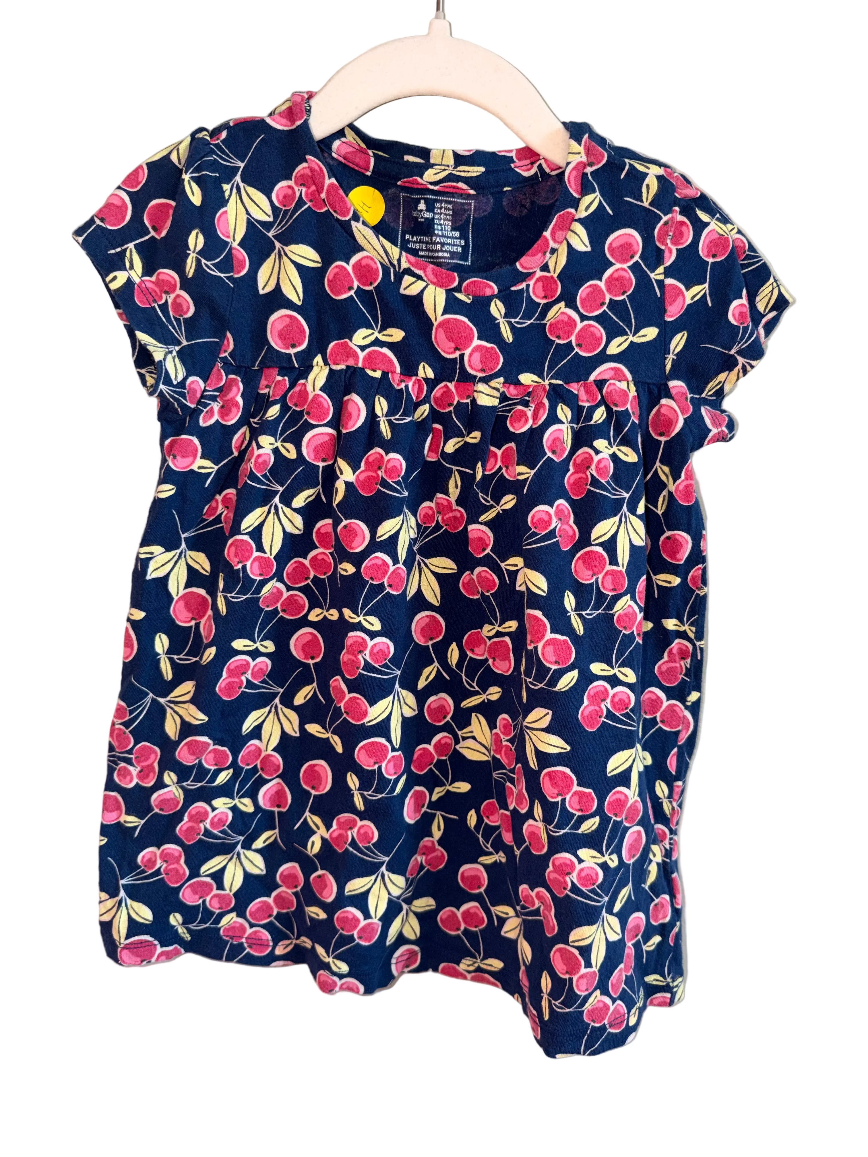 BabyGap Cherry Print Dress – Size 4Y