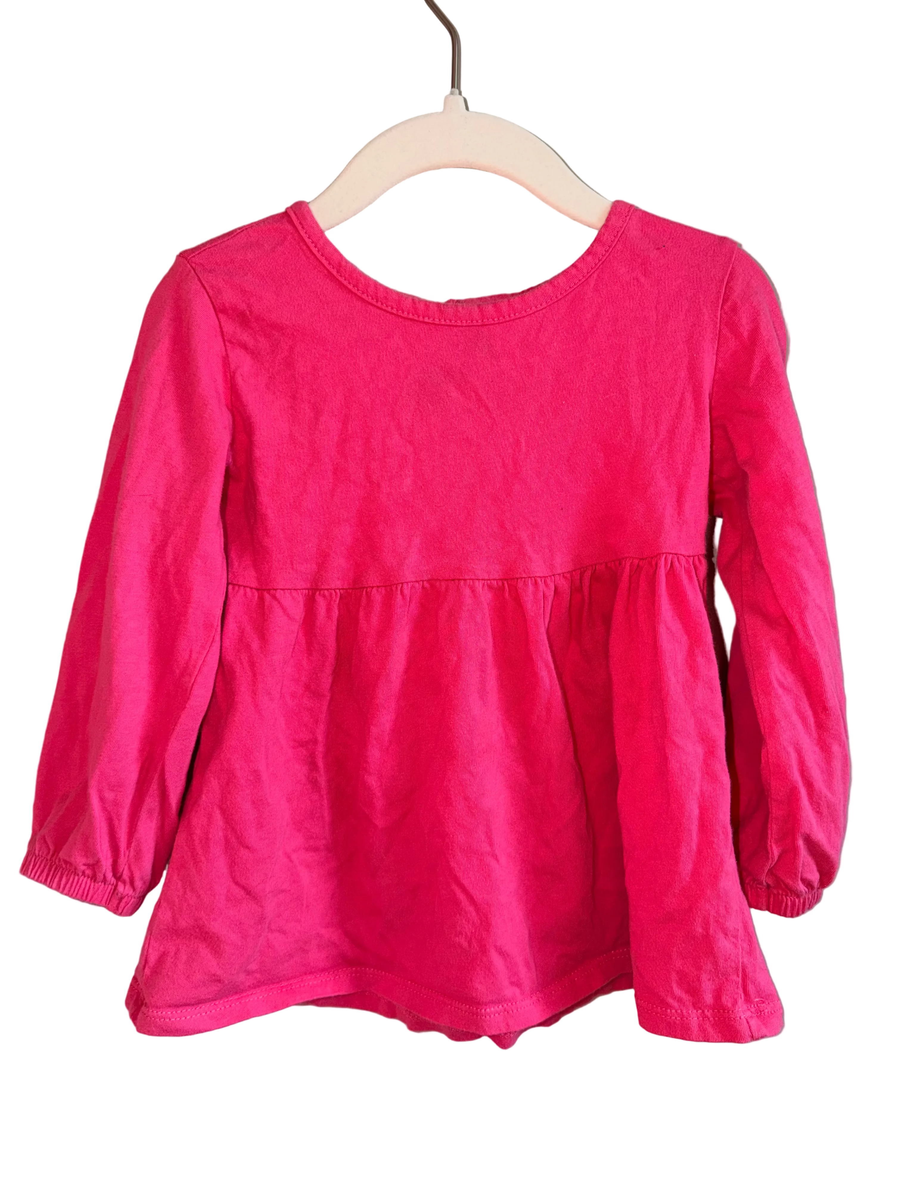 George Bright Pink Peplum Top – 3T