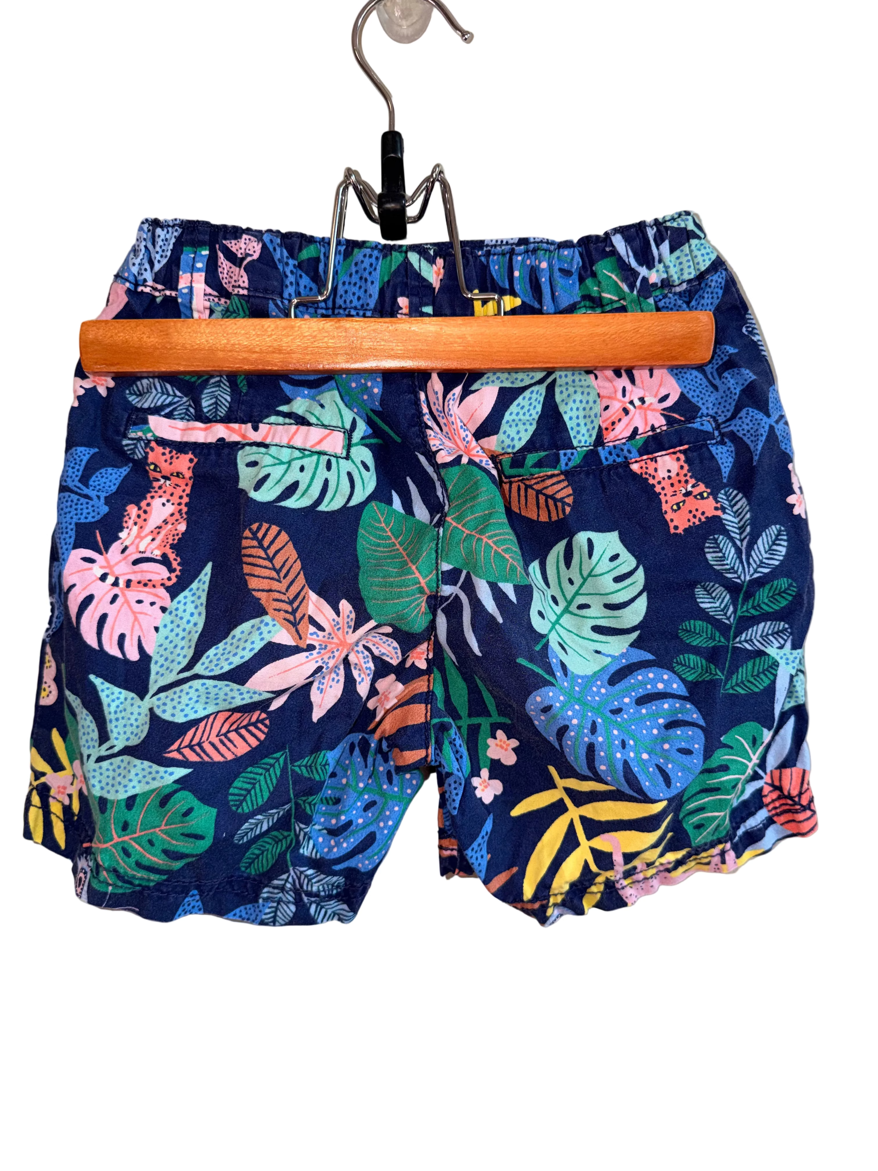 H&M Tropical Print Shorts – Size 5–6Y