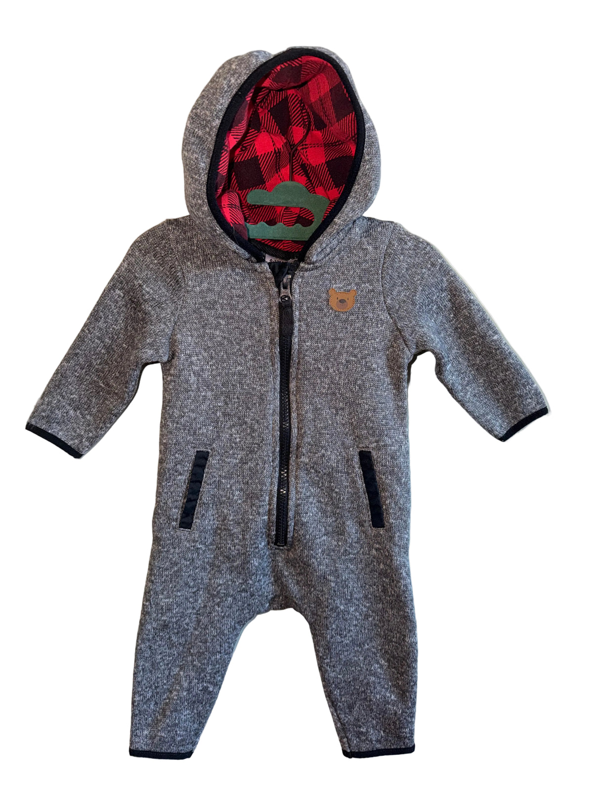George Baby Hooded Romper – 6–12 Months