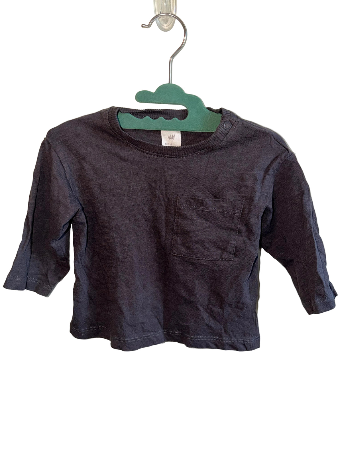 H&M Long-Sleeve Pocket Shirt – 4–6 Months