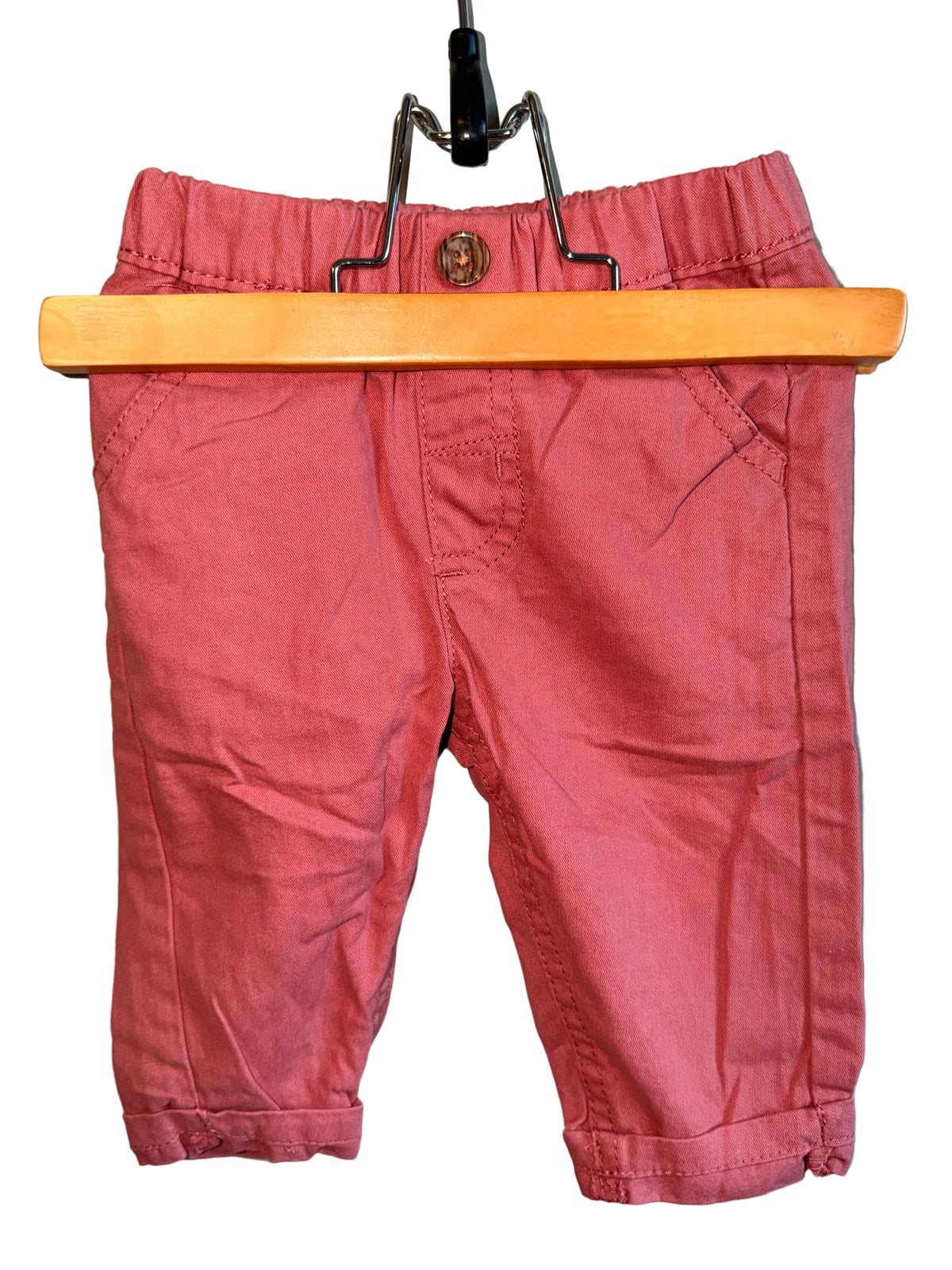 Salmon Cotton Pants – 3/6 Months