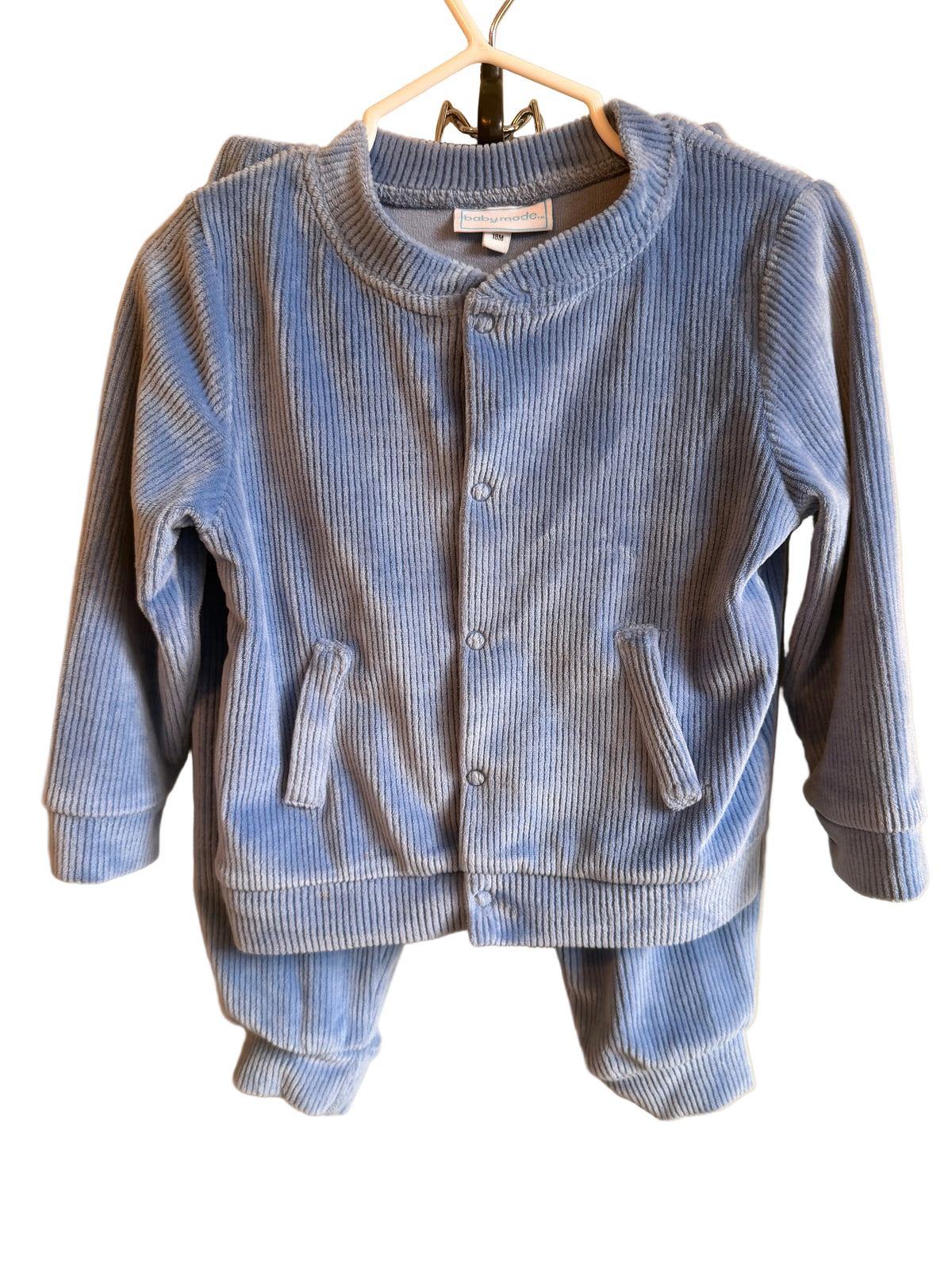 Baby Mode Corduroy 2-Piece Set – 18 Months