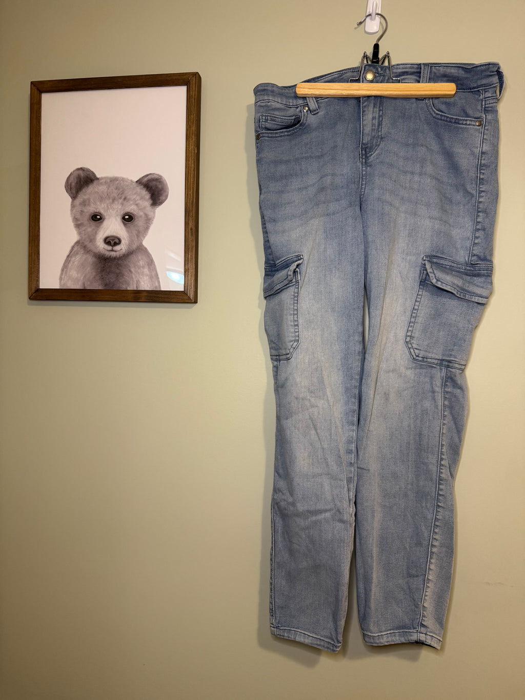 Buffalo David Bitton “Becky” High-Rise Cargo Skinny Jeans – Size 8