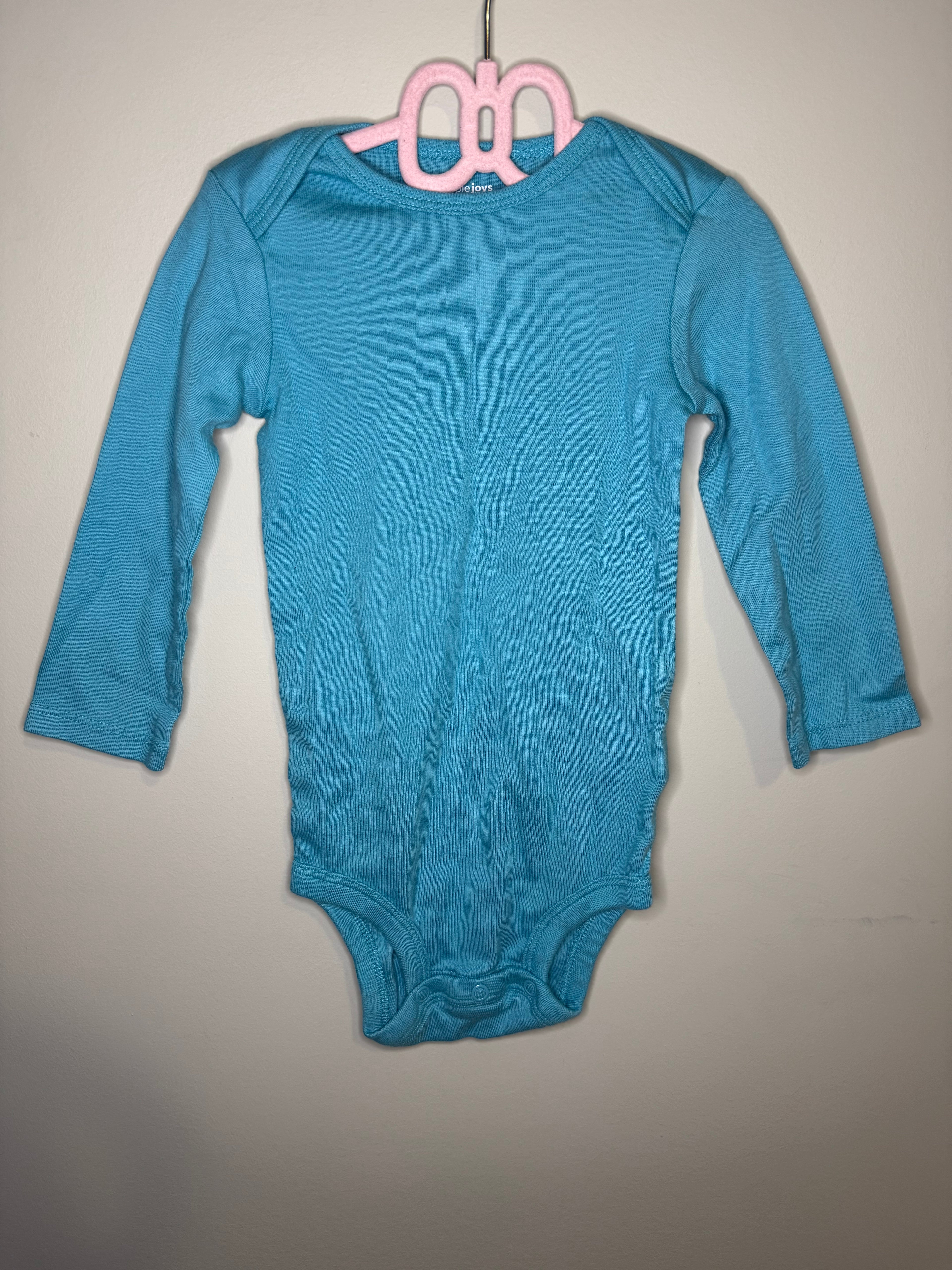 Carter’s – Long Sleeve Onesies (2-Pack, Navy & Aqua) – 18M