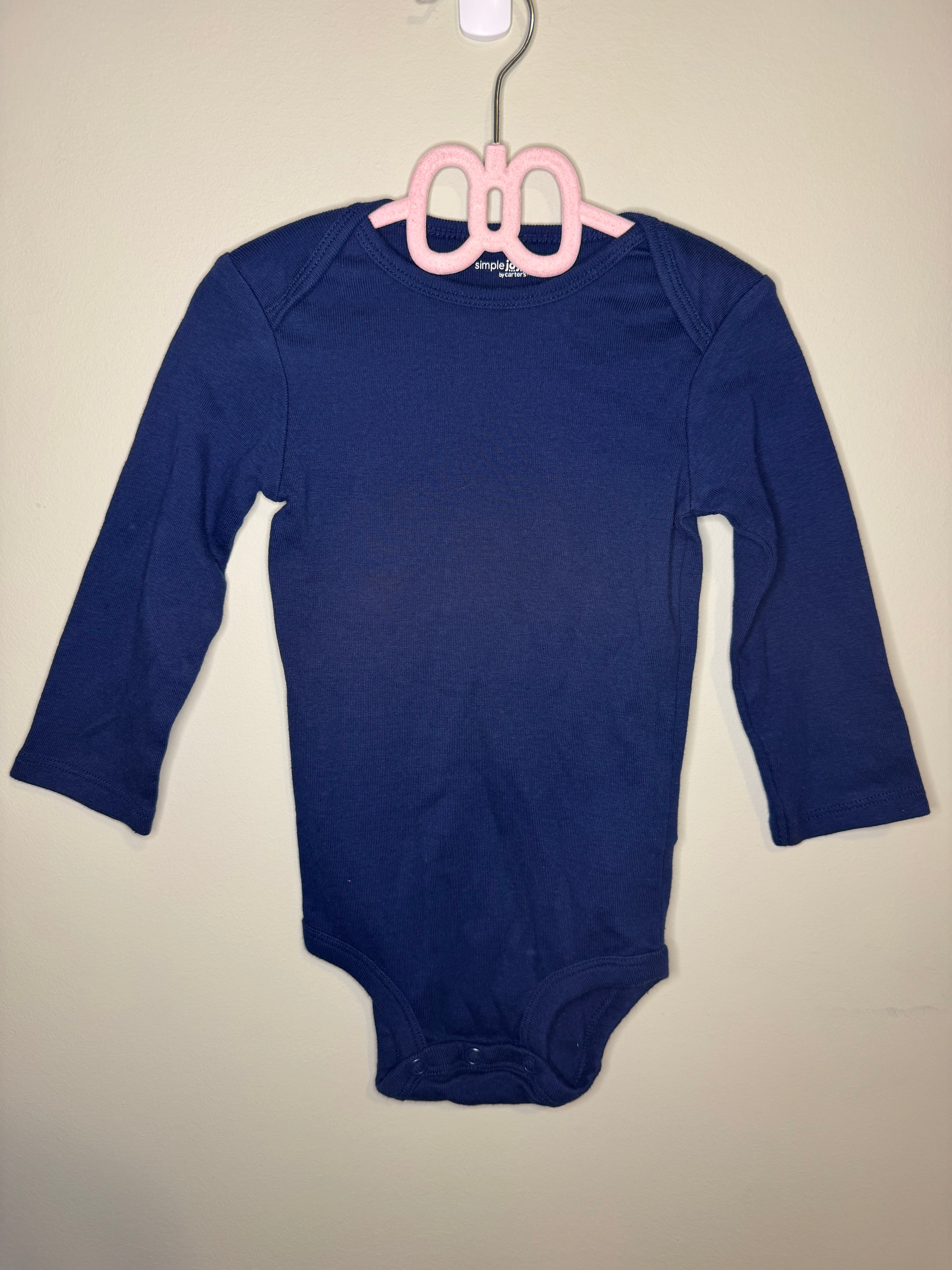 Carter’s – Long Sleeve Onesies (2-Pack, Navy & Aqua) – 18M