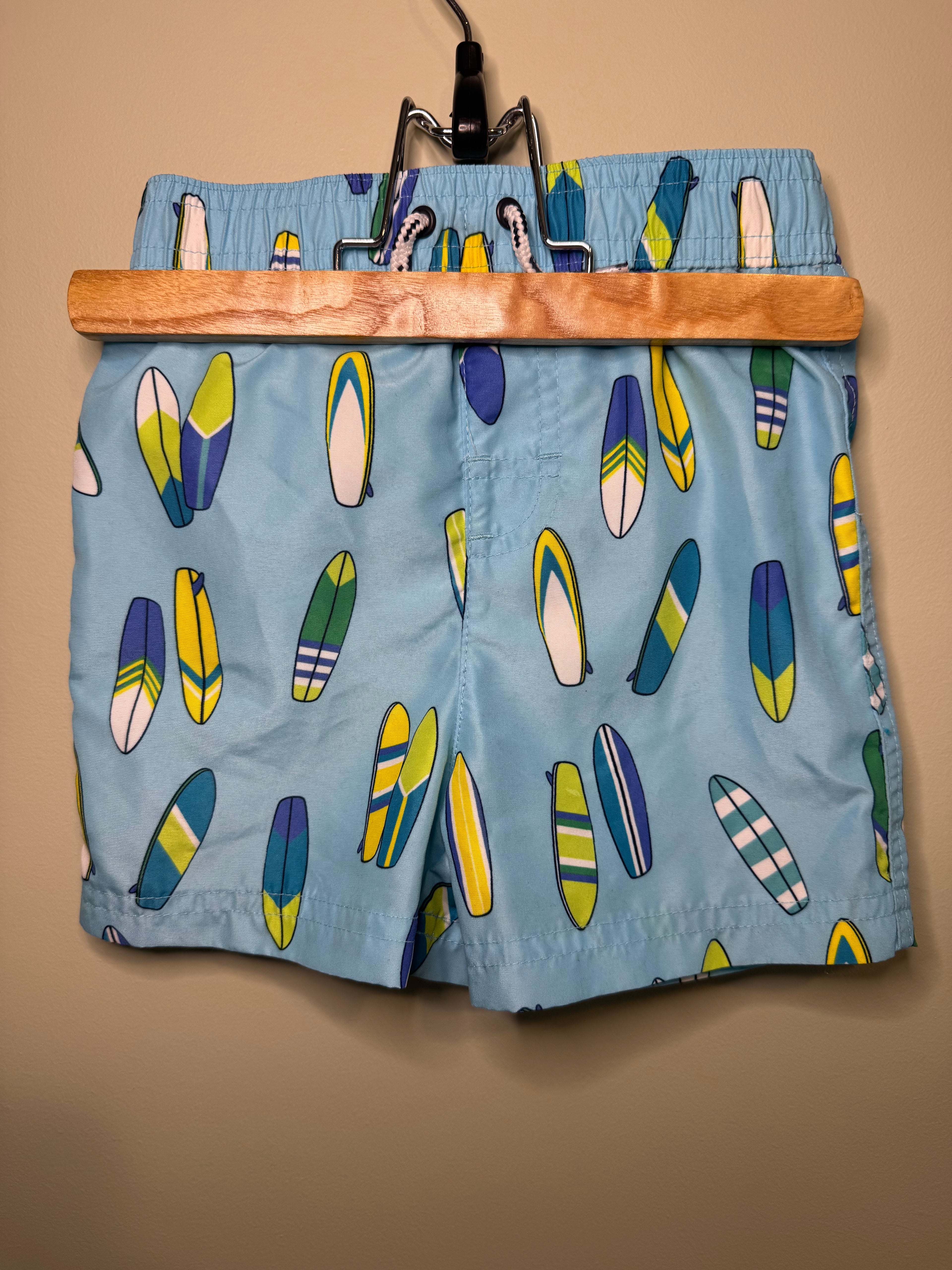 George – Swim Shorts (Surfboard Print) – 12–18M