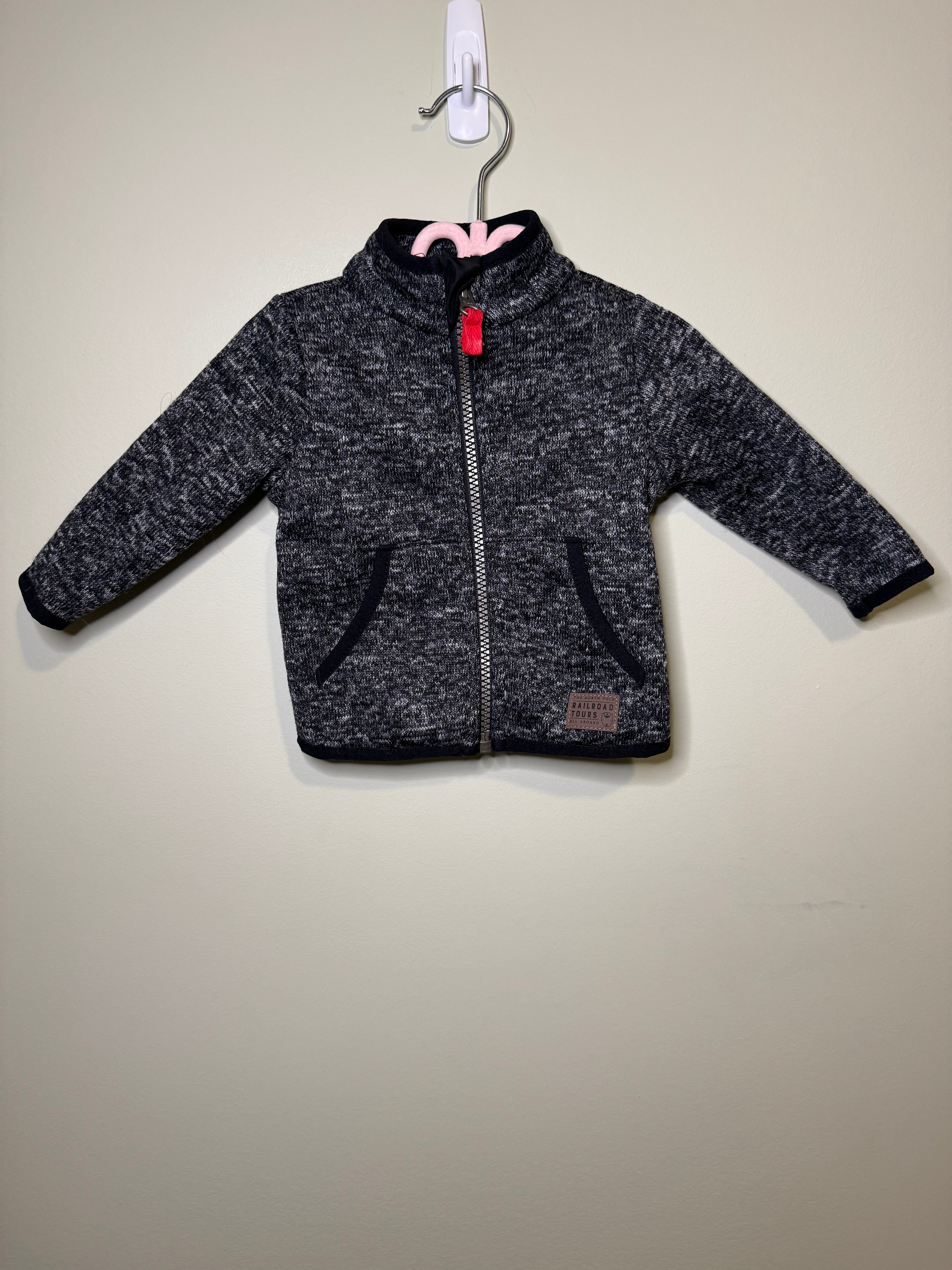 3 Month - Carter’s Grey Zip-Up Hoodie