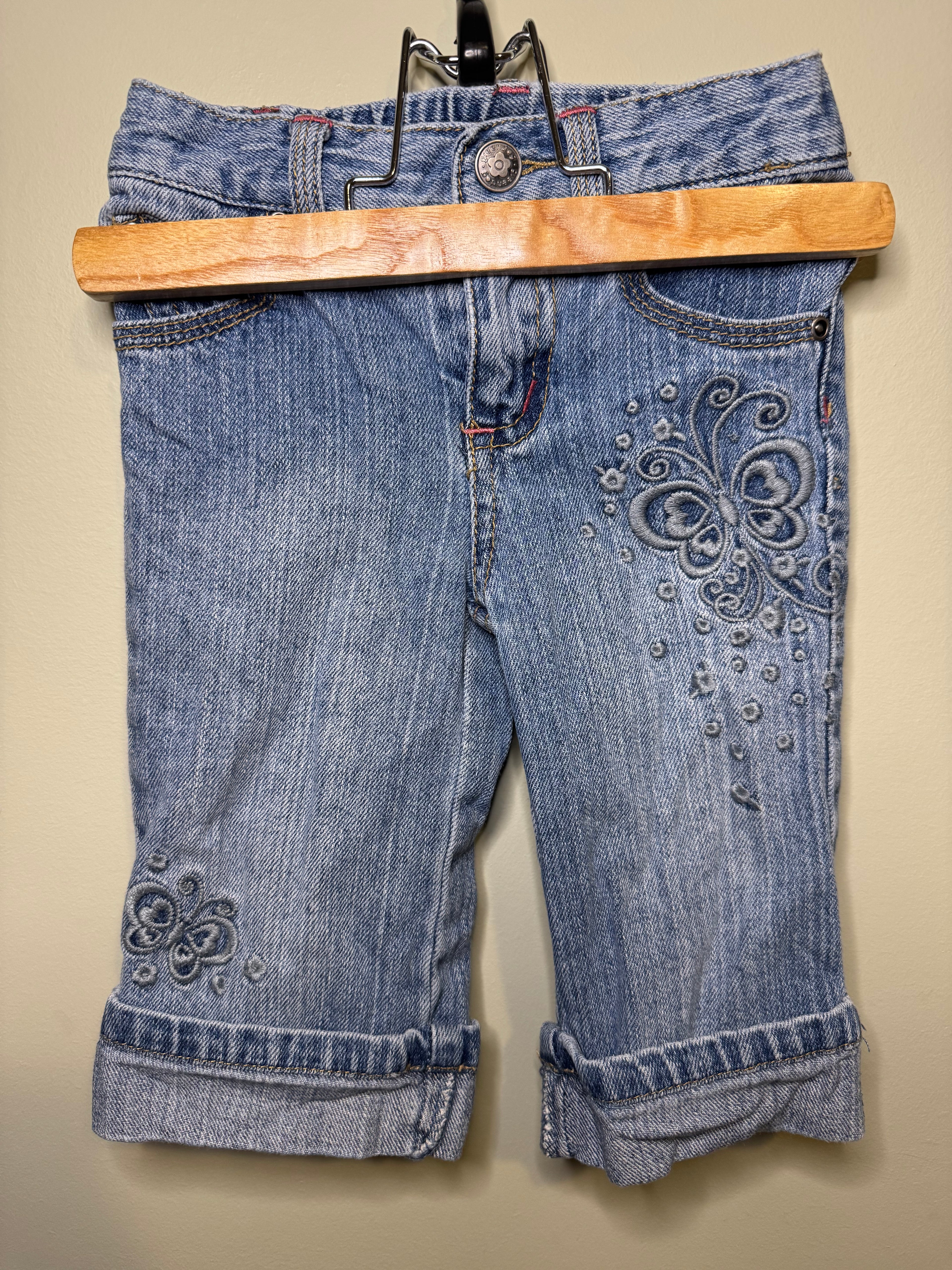 9 Month - Embroidered Denim Jeans