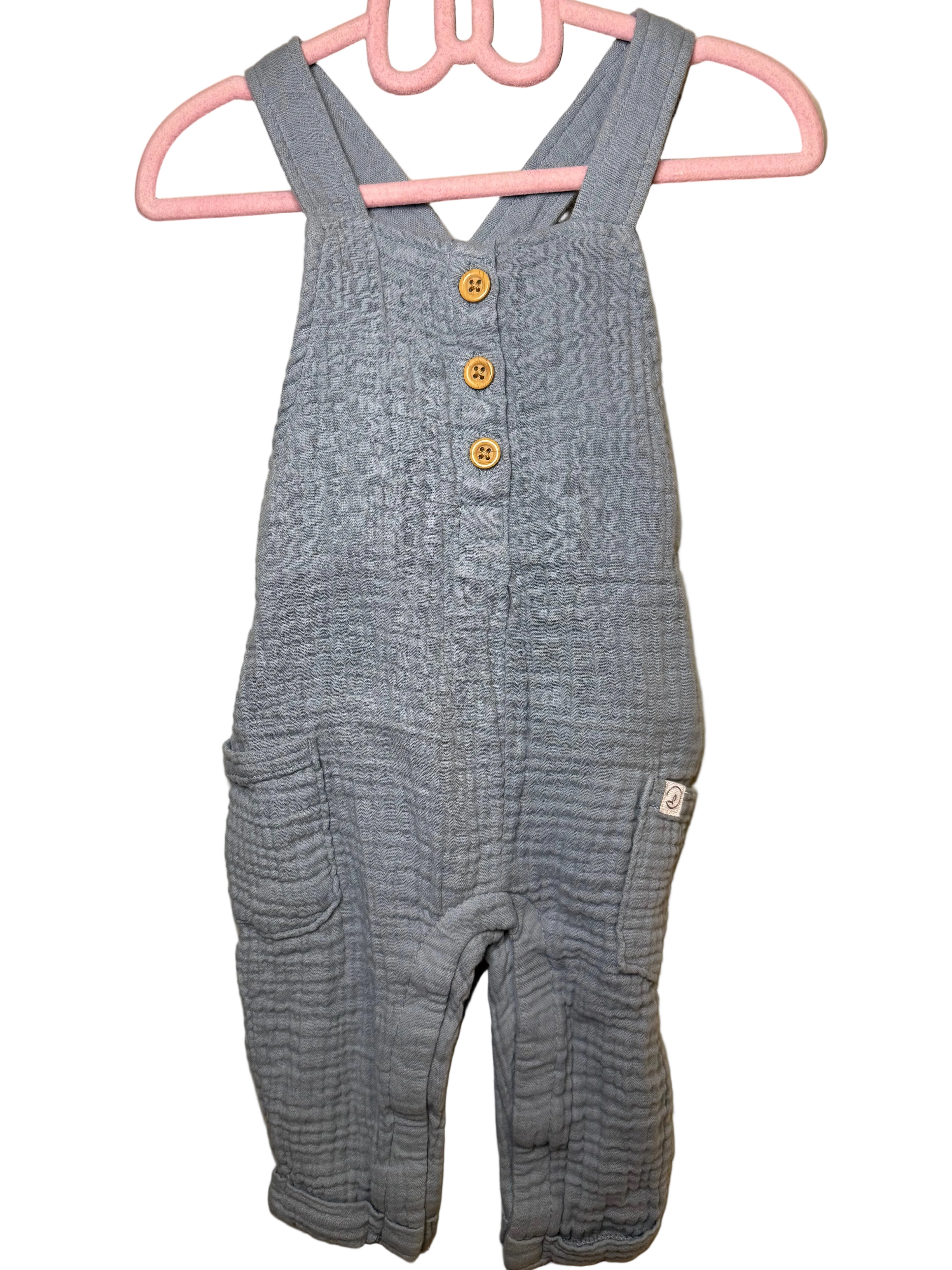 6 Month Organic Cotton Overalls