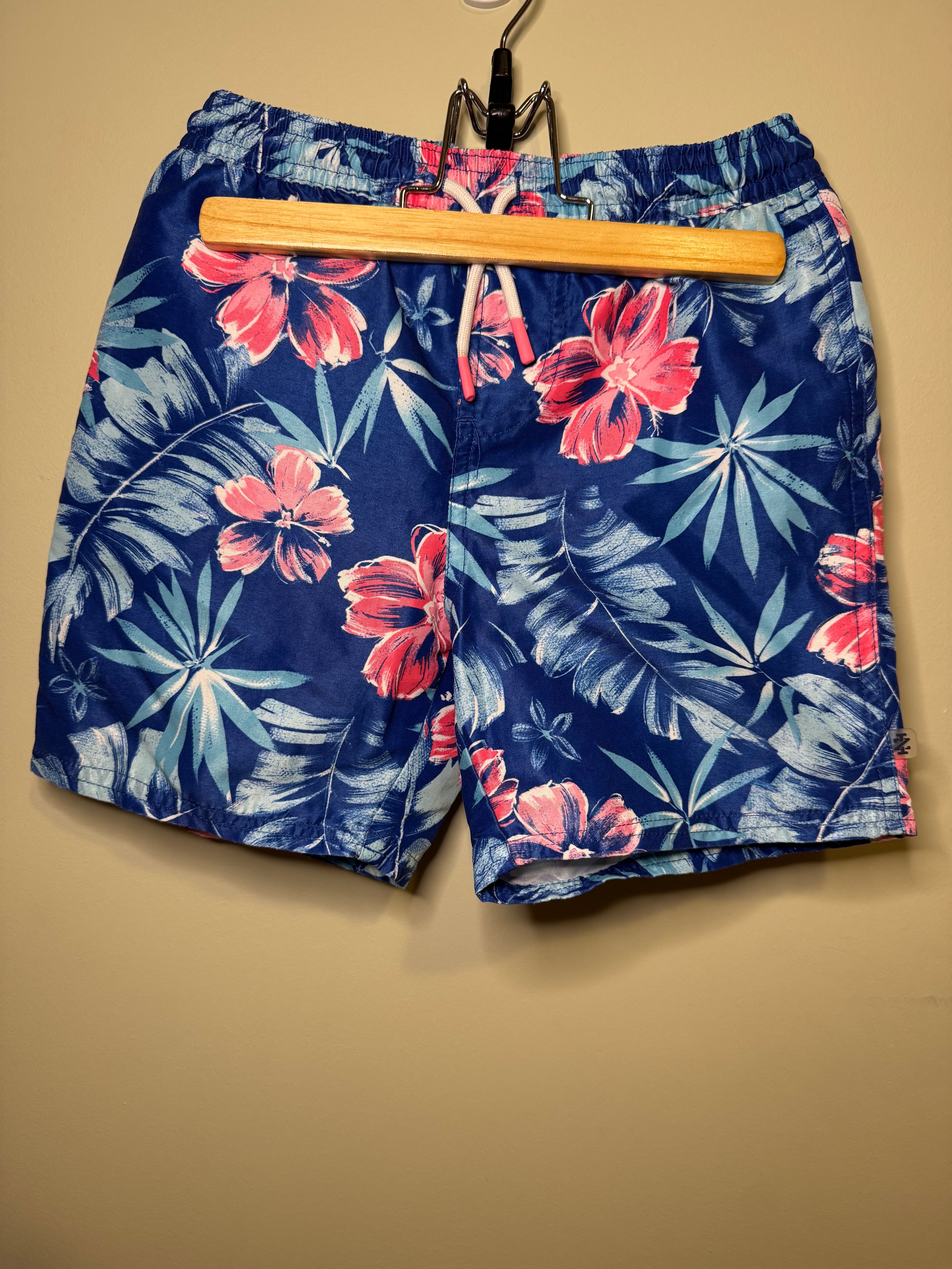 Izod – Tropical Swim Trunks – Size 7 (Youth Small)