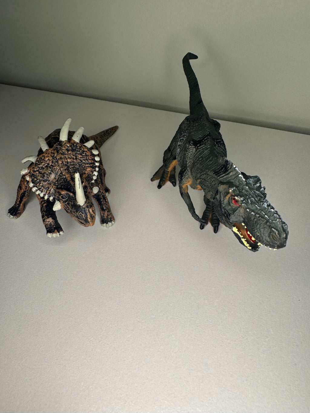 Triceratops & T-Rex Toy Set