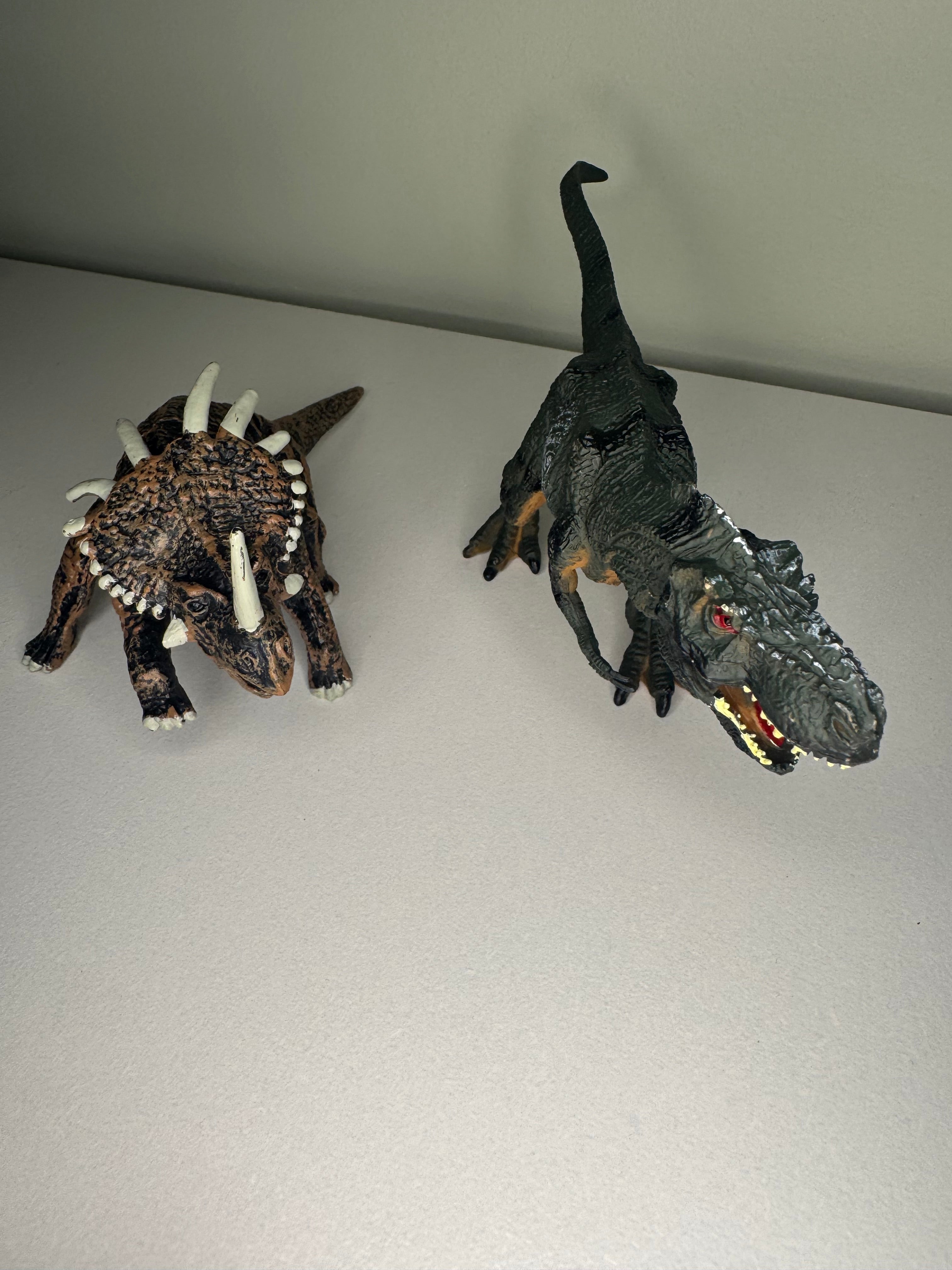 Triceratops & T-Rex Toy Set