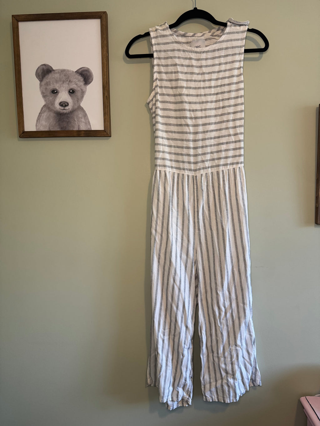 Next – Striped Wide Leg Jumpsuit – US 6