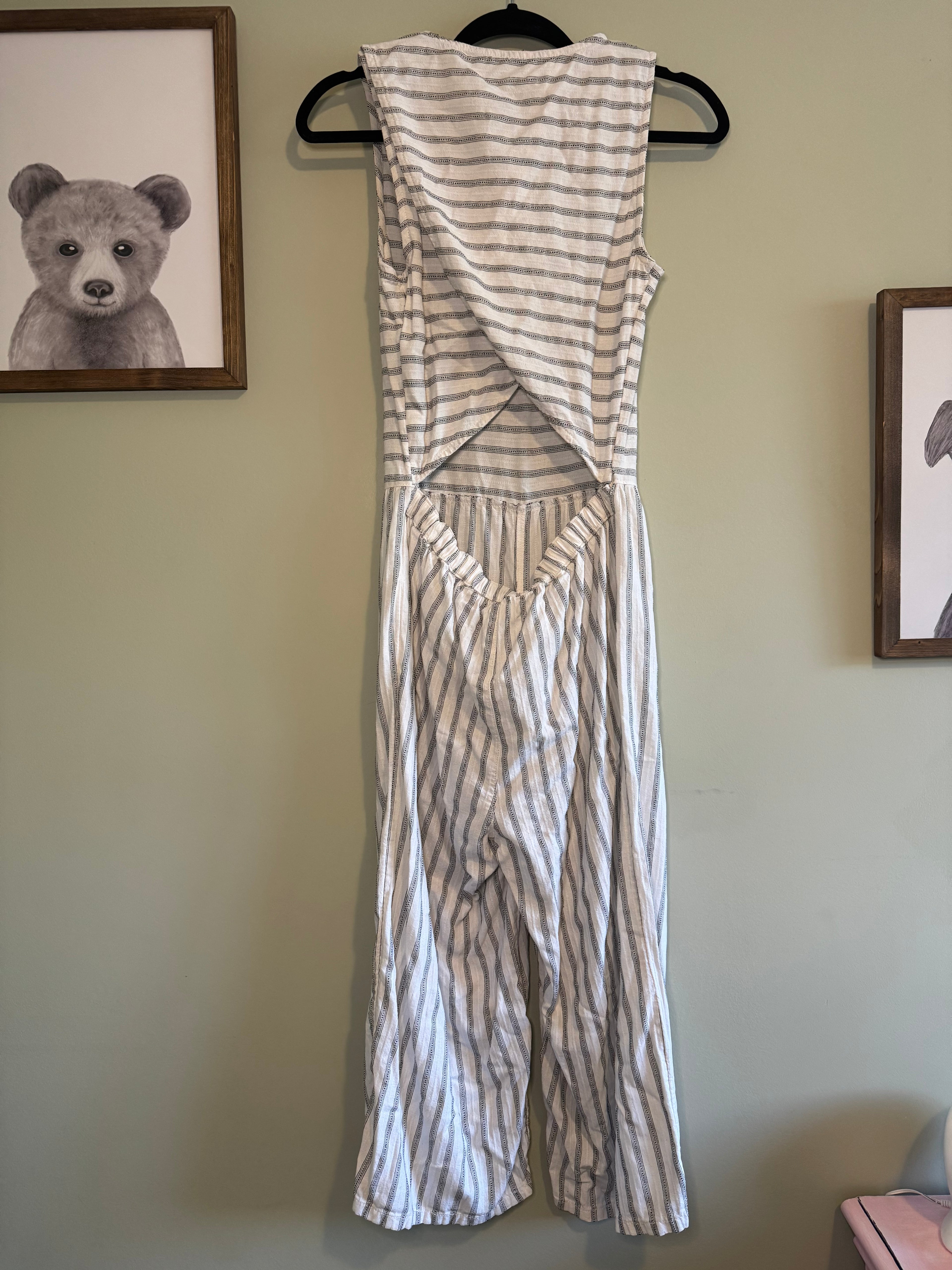 Next – Striped Wide Leg Jumpsuit – US 6