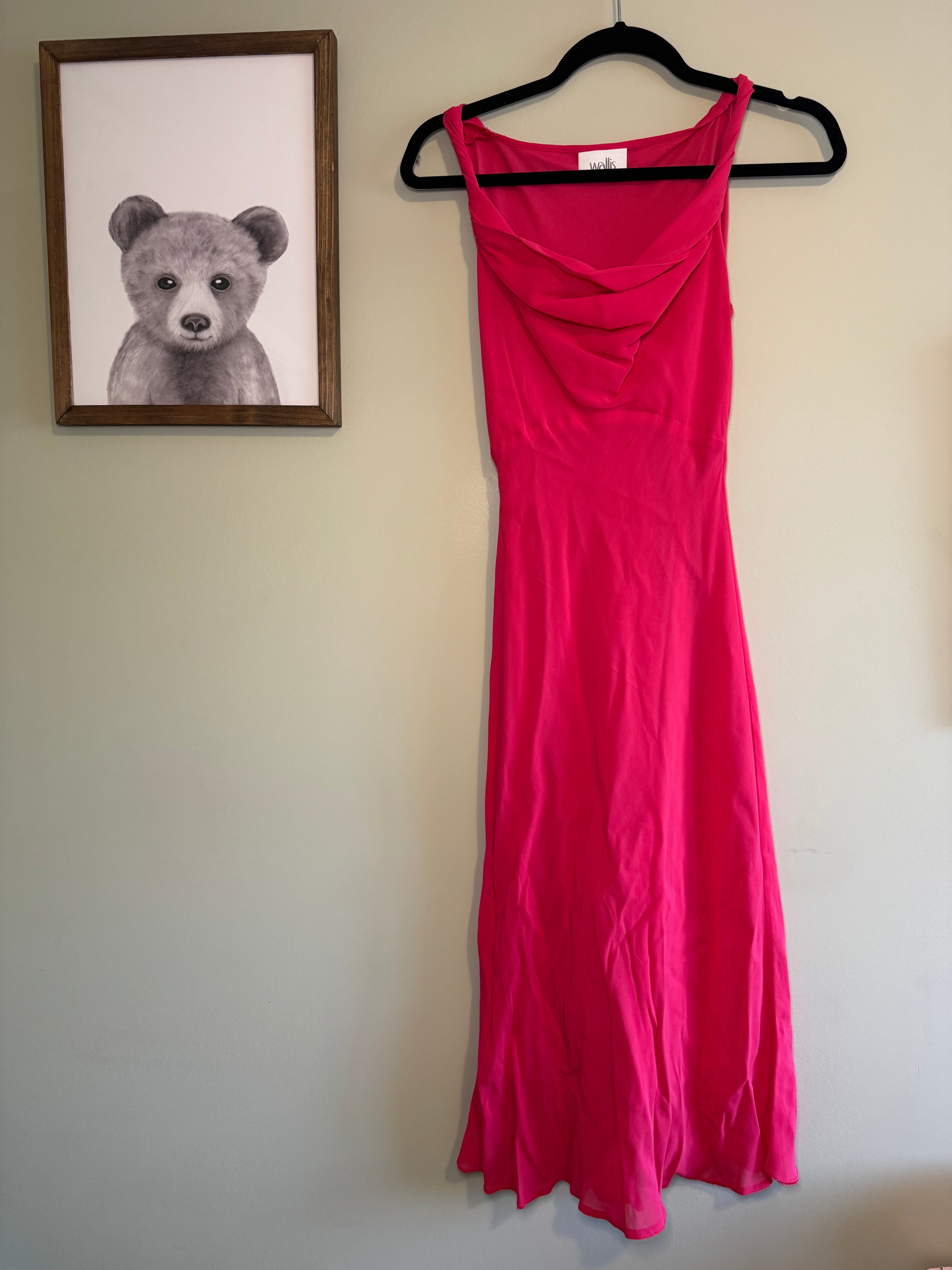 Wallis Petite – Pink Sleeveless Dress – UK 8 (US 4)