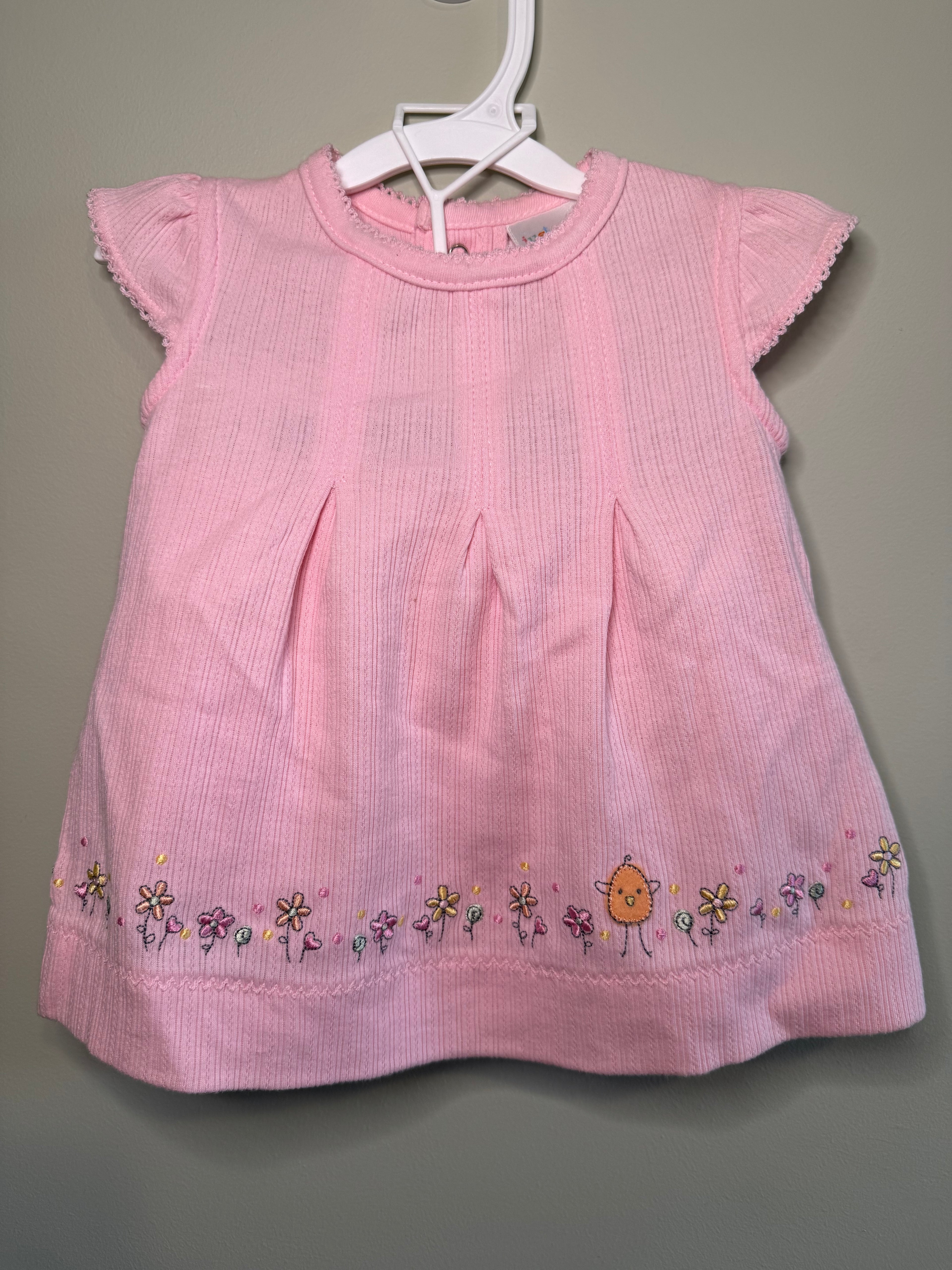 Carter’s – Embroidered Pink Dress Set – NB
