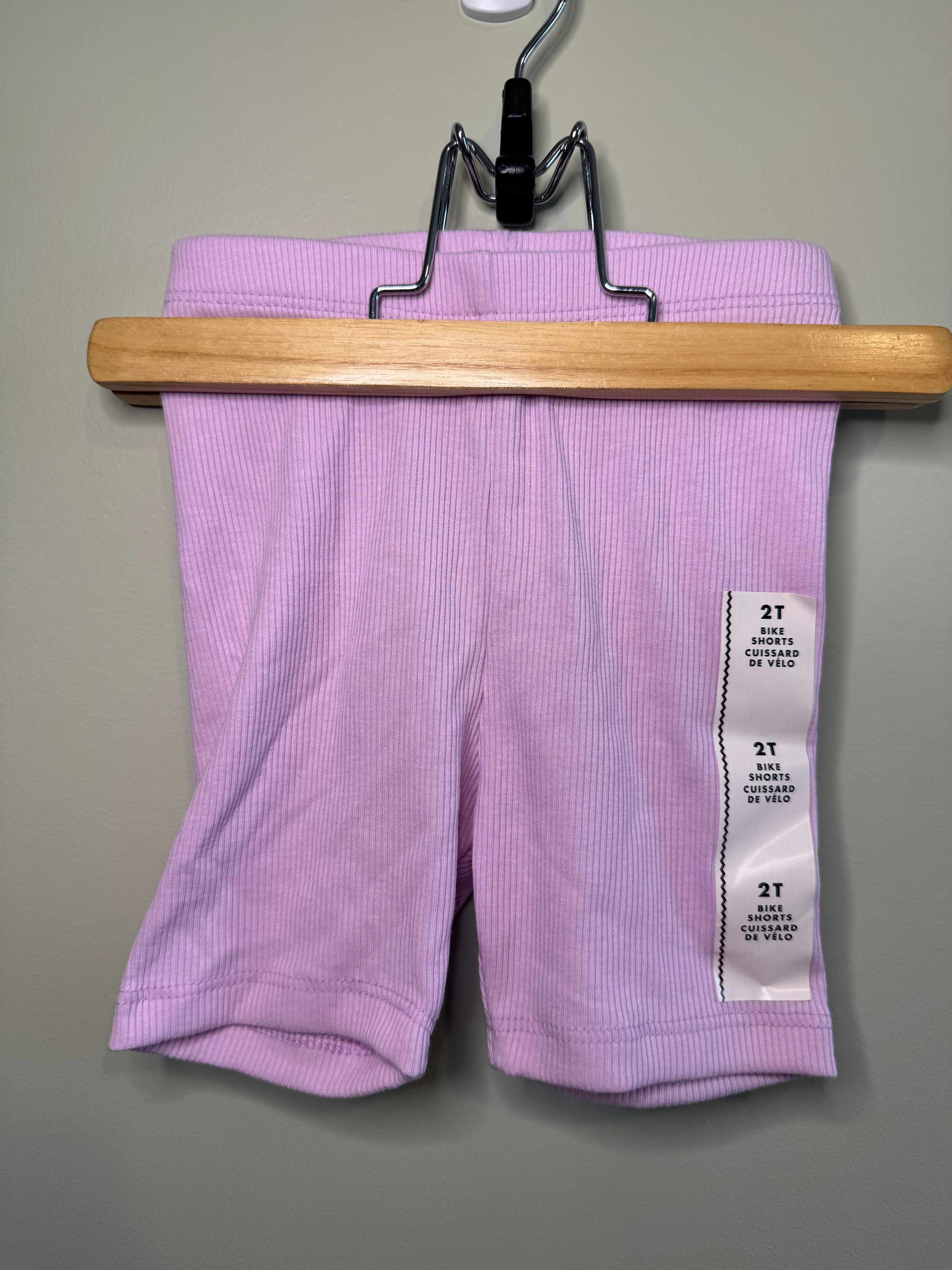 Cat & Jack – Ribbed Bike Shorts (Light Purple) – 2T