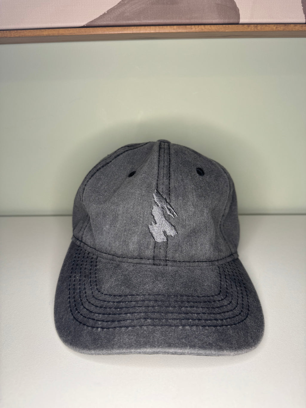 Salt Spring Island – Washed Grey Baseball Cap – Adjustable