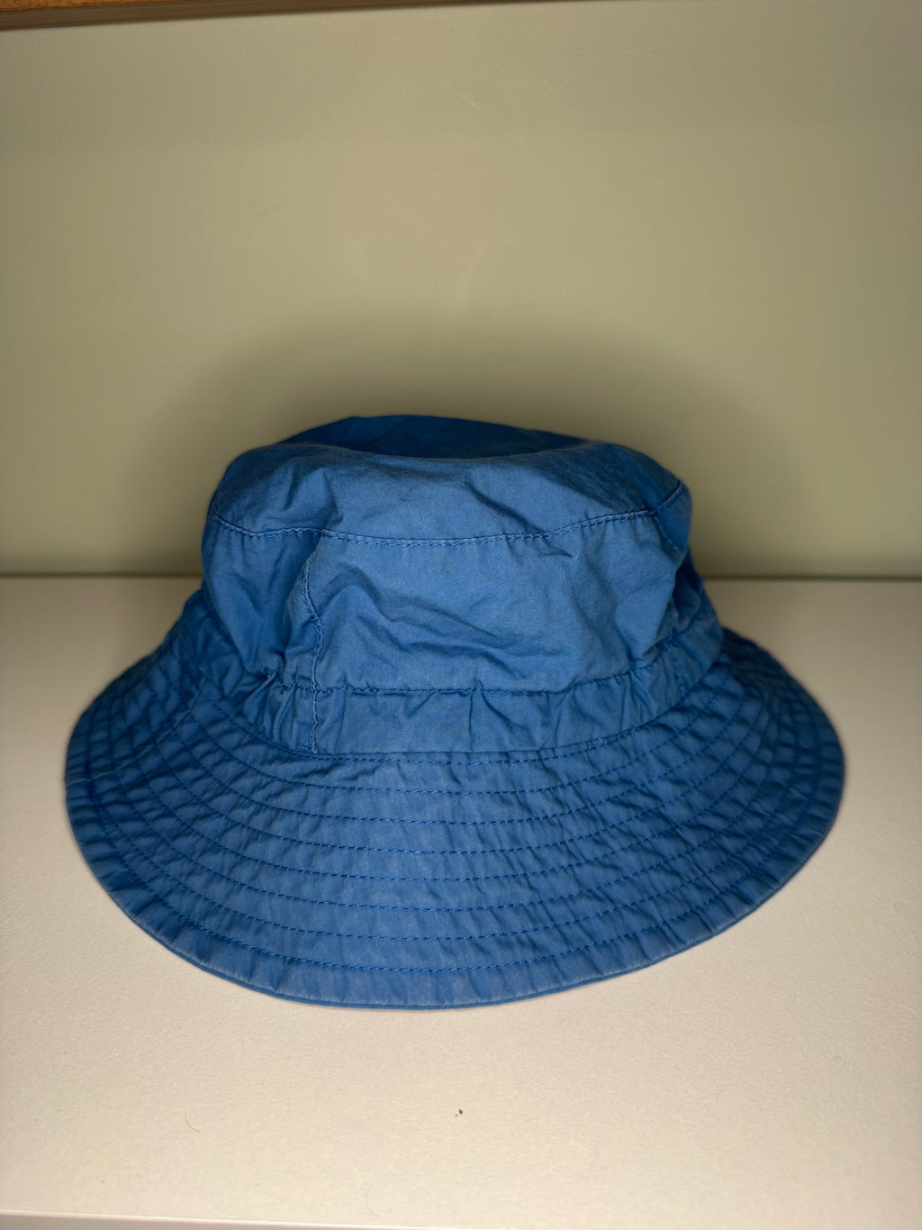 Jan & Jul – Adjustable Sun Hat (Blue) – 6–24M