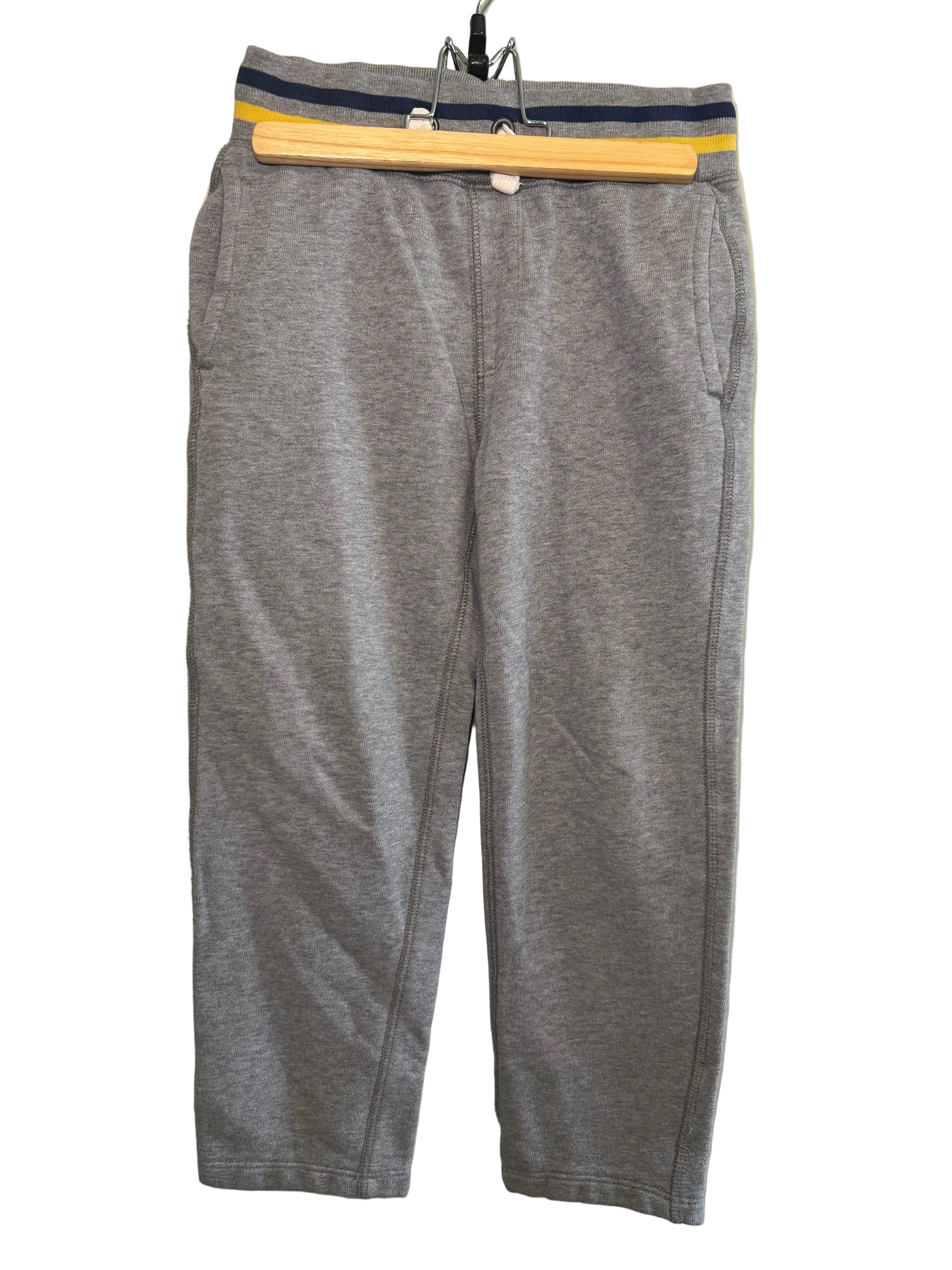 Gap Kids – Fleece Sweatpants (Grey Stripe Waistband) – Youth S (6-7)