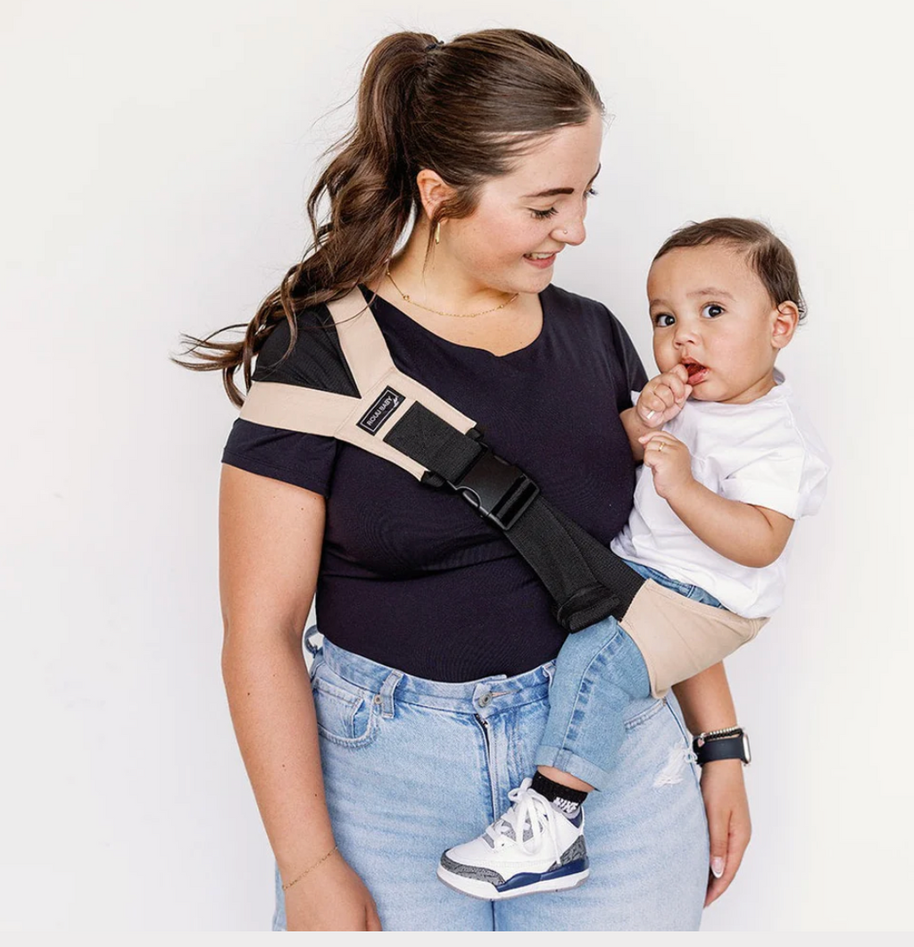 ROUU Baby II Sand Beige Extendable Hip Carrier