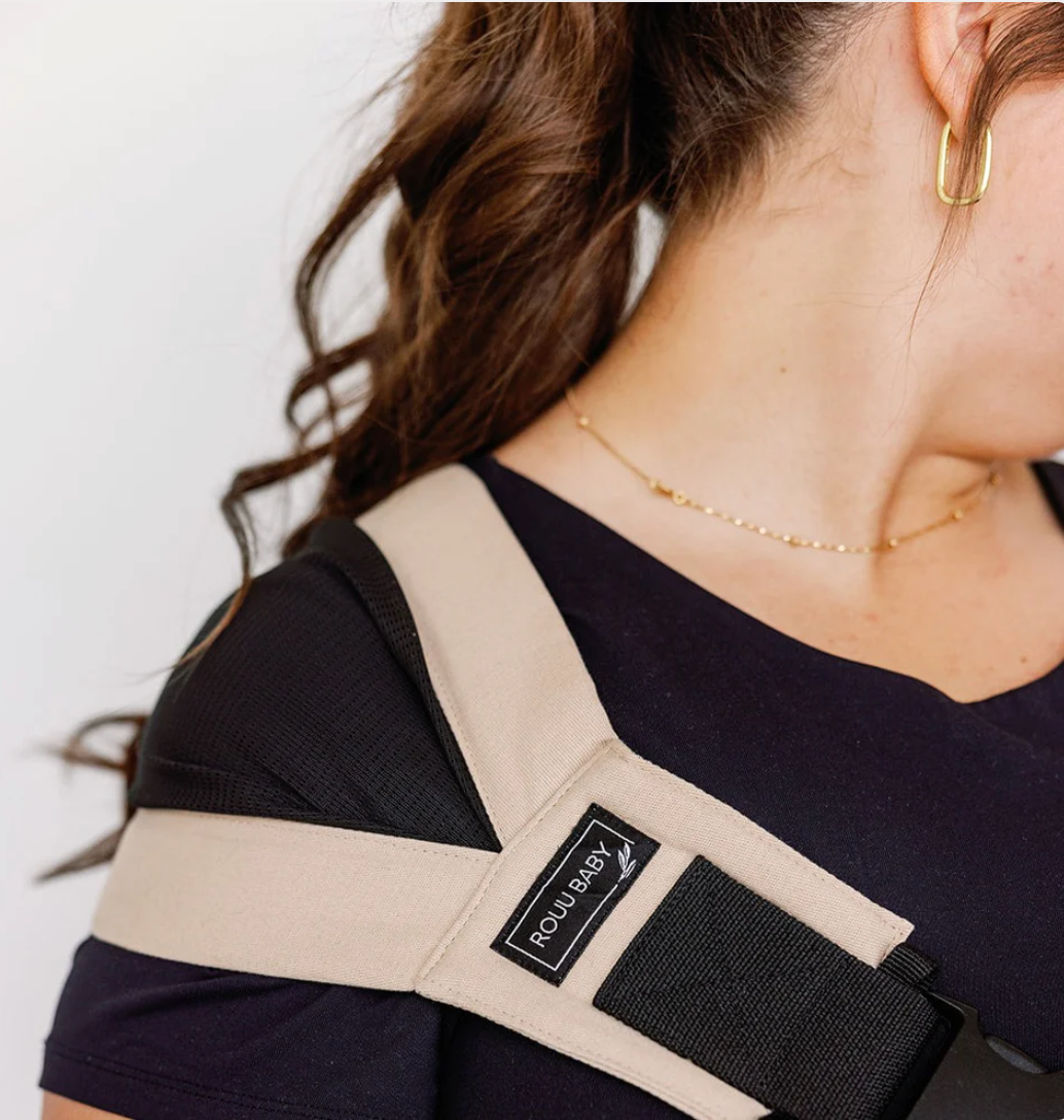 ROUU Baby II Sand Beige Extendable Hip Carrier
